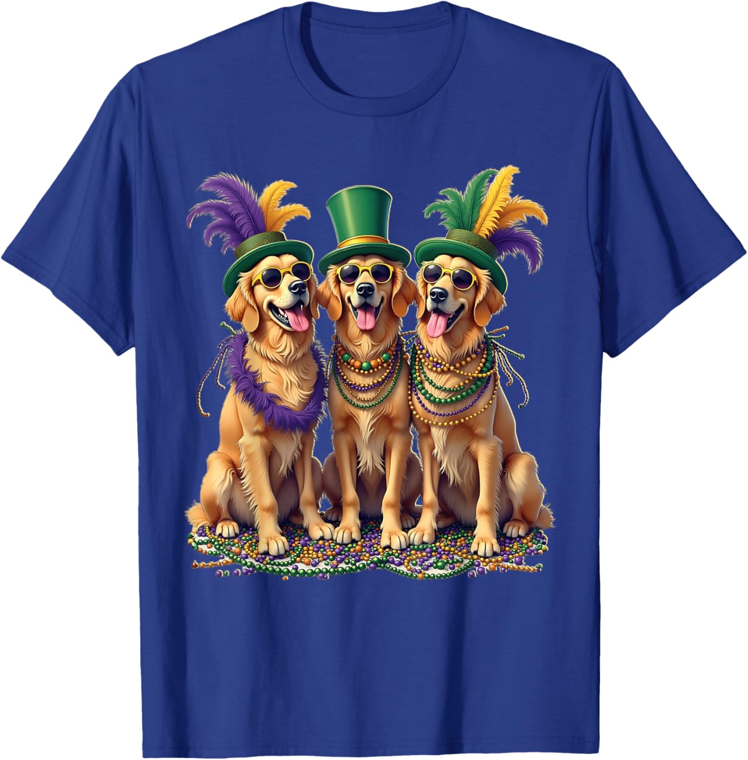 Festive Labrador Mardi Gras T-Shirt for Dog Lovers and Celebration Fans - 4