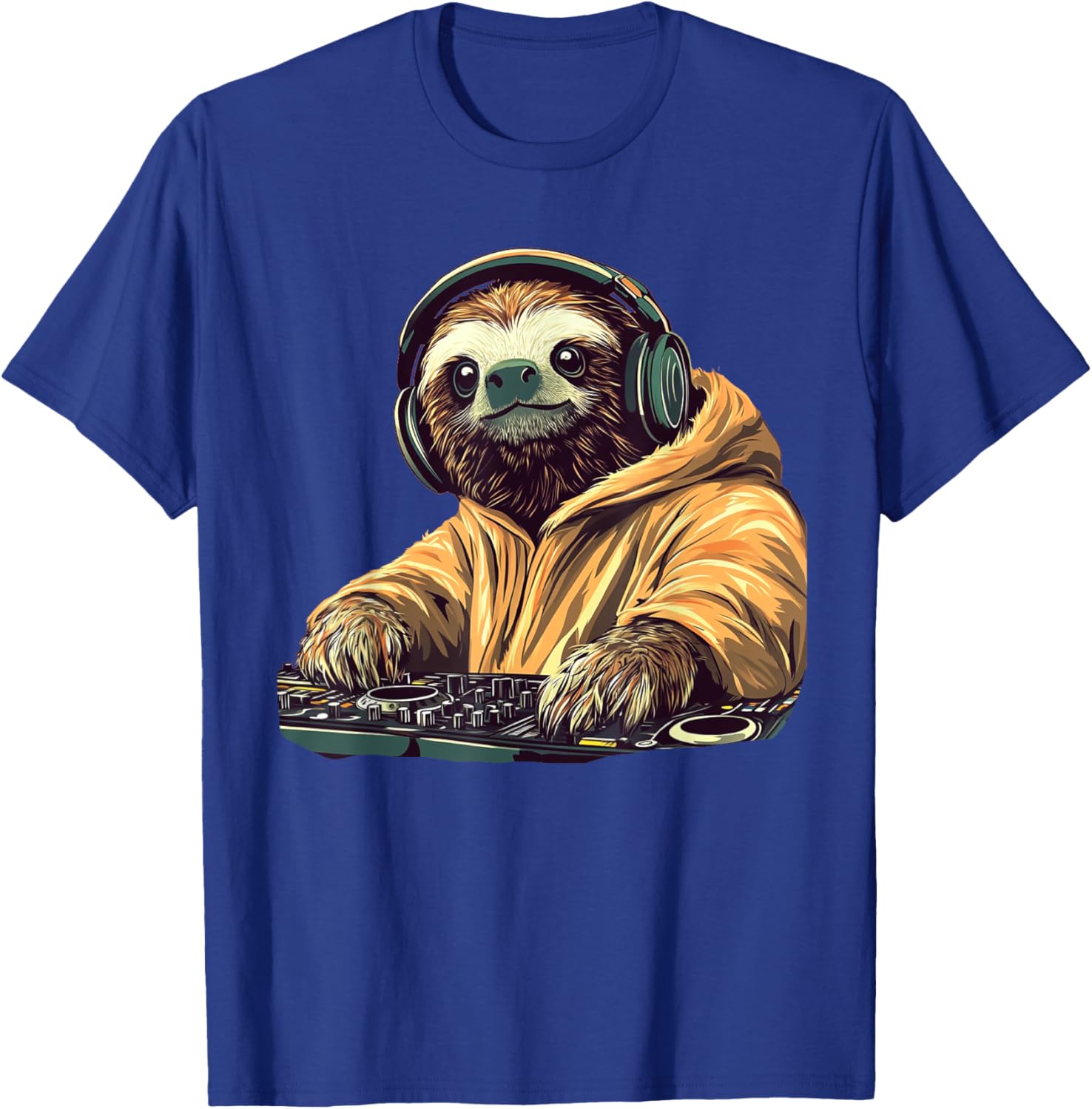 DJ Sloth Slow Jam Heat Costume T-Shirt for Fun Music Lovers - 18