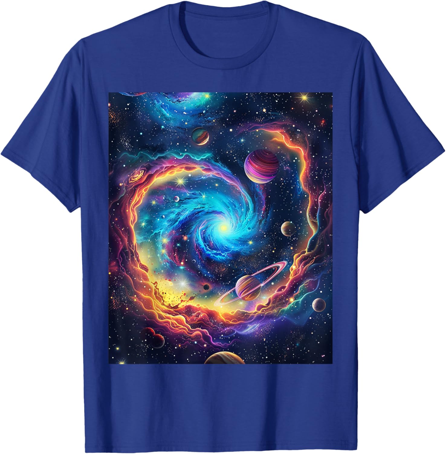 Cosmic Vortex Galaxy Space T-Shirt for Starry Nights and Adventures - 7