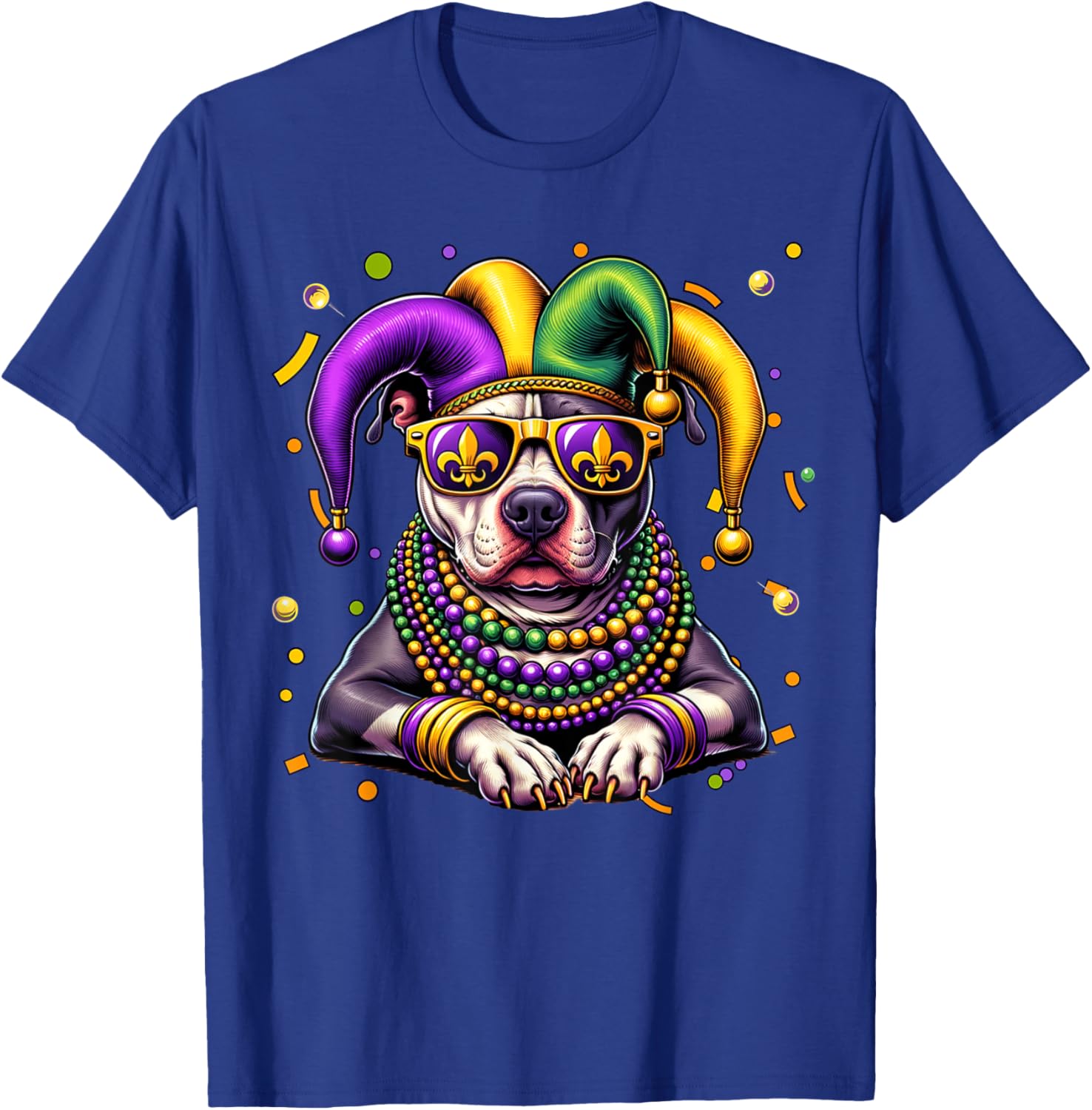 Mardi Gras Pitbull Festival T-Shirt for Men and Women - Fun Carnival Wear - 21