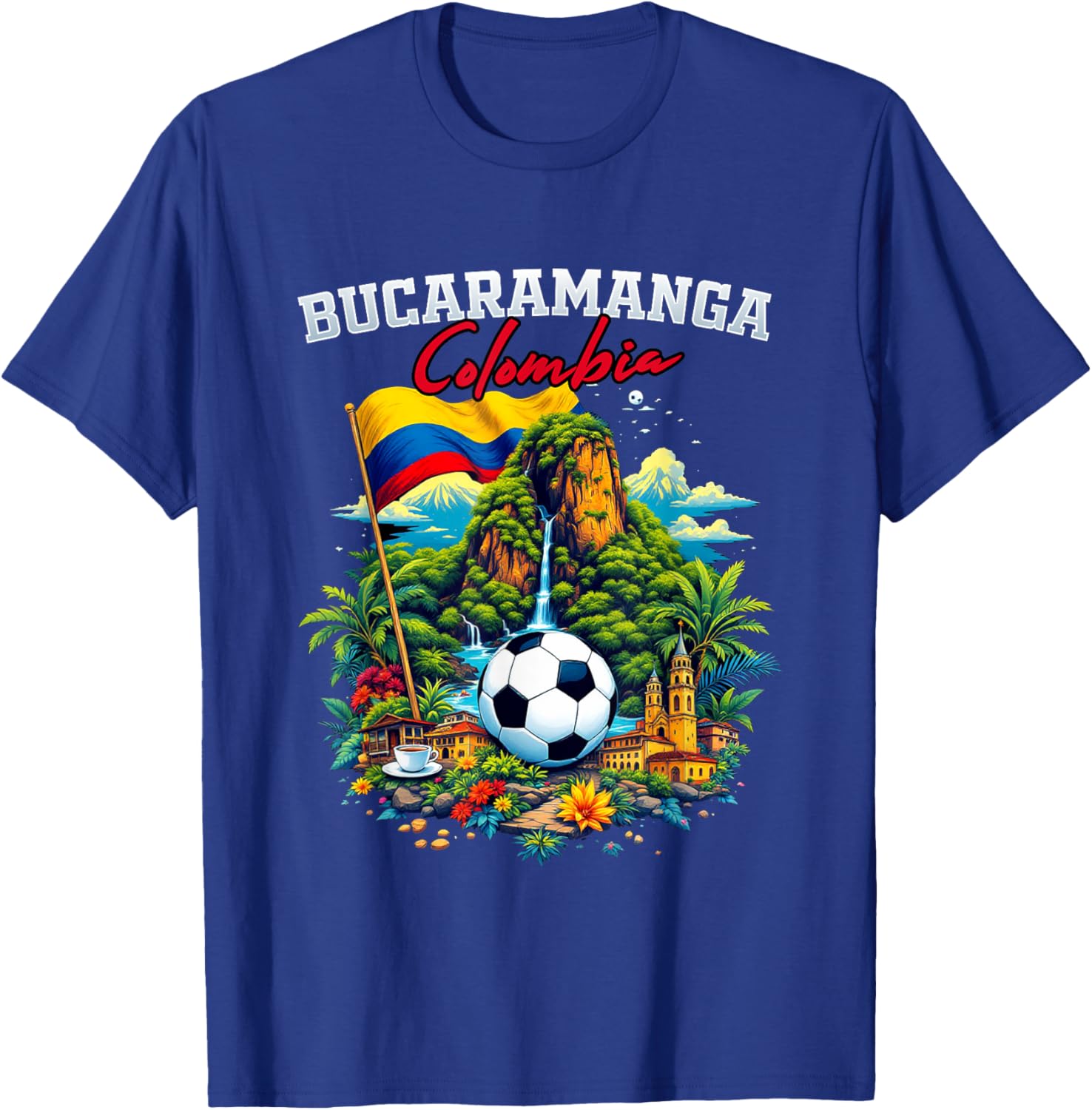 Bucaramanga Colombia Souvenir Flag T-Shirt for Travel and Fashion Lovers - 11