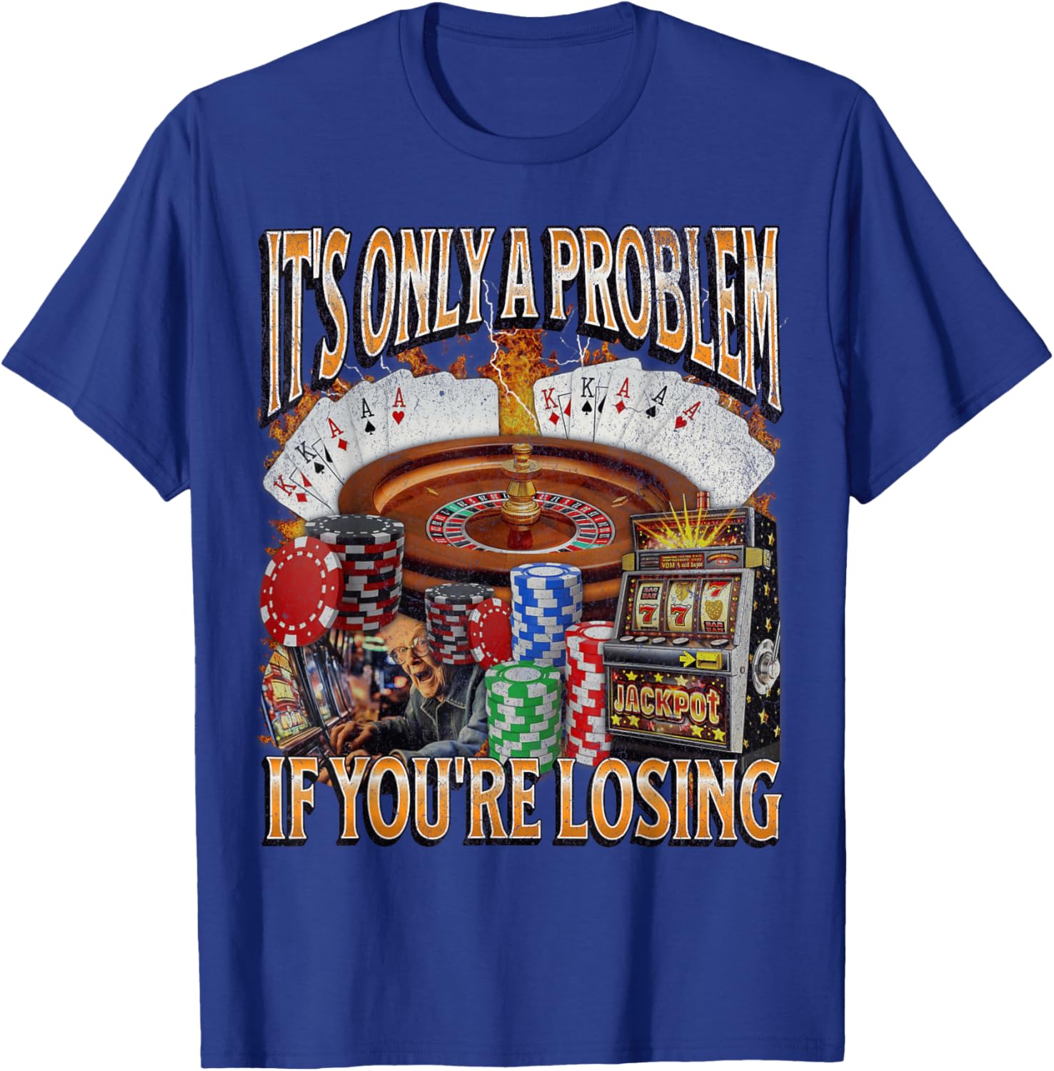 Funny Gambling Bootleg Graphic T-Shirt Perfect for Losing Bet Lovers - 27