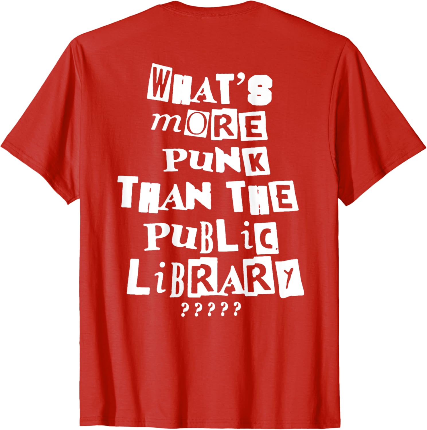 Punk Library T-Shirt for Book Lovers - Trendy and Unique Fashion Tee - 14