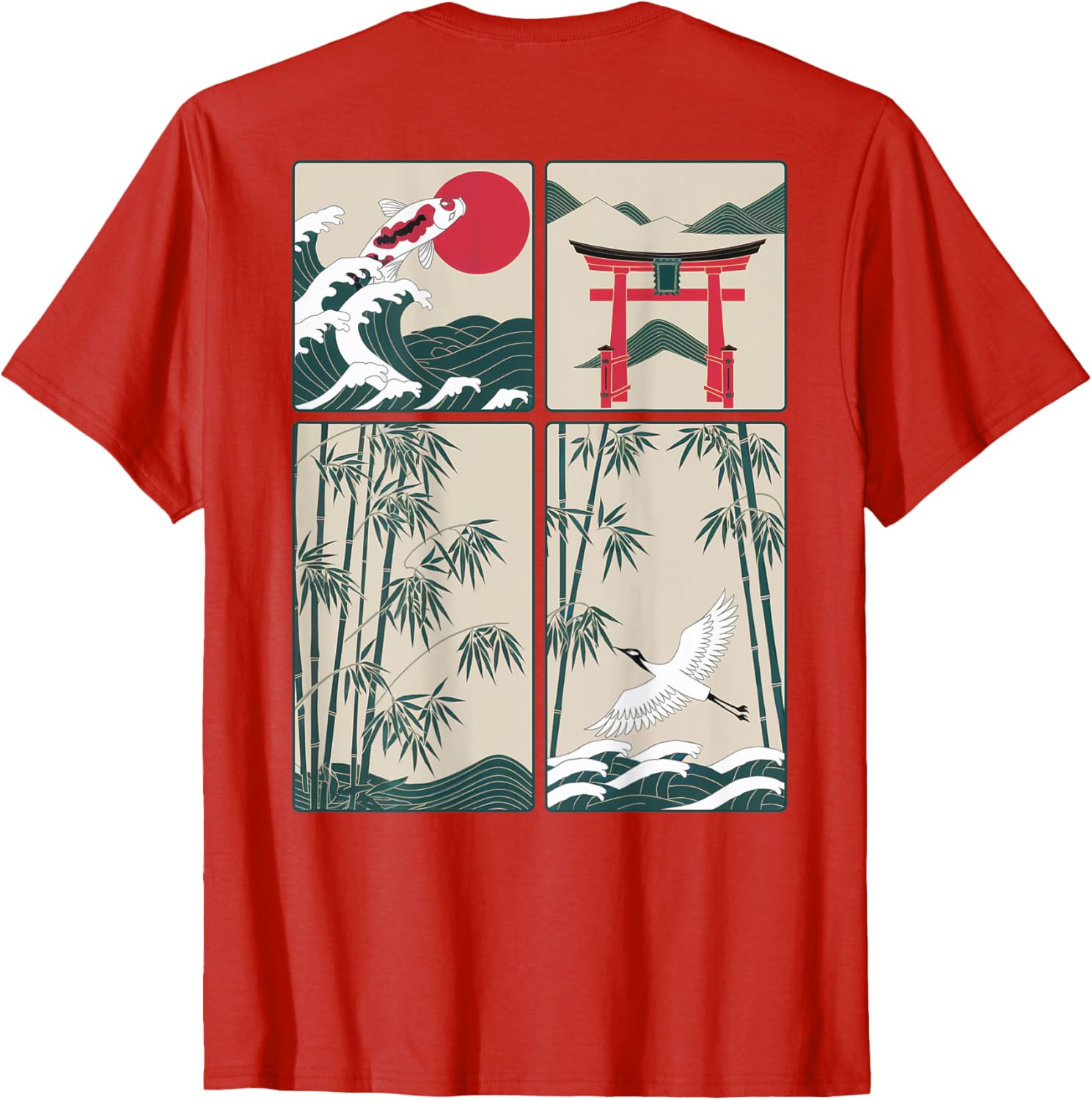 Japanese Koi Fish Great Wave Kanagawa T-Shirt for Stylish Aquatic Lovers - 13