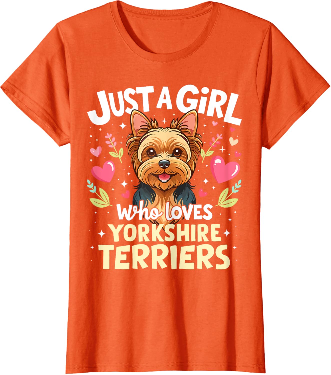 Cute Yorkshire Terrier Puppy T-Shirt for Pet Lover Girls - 13