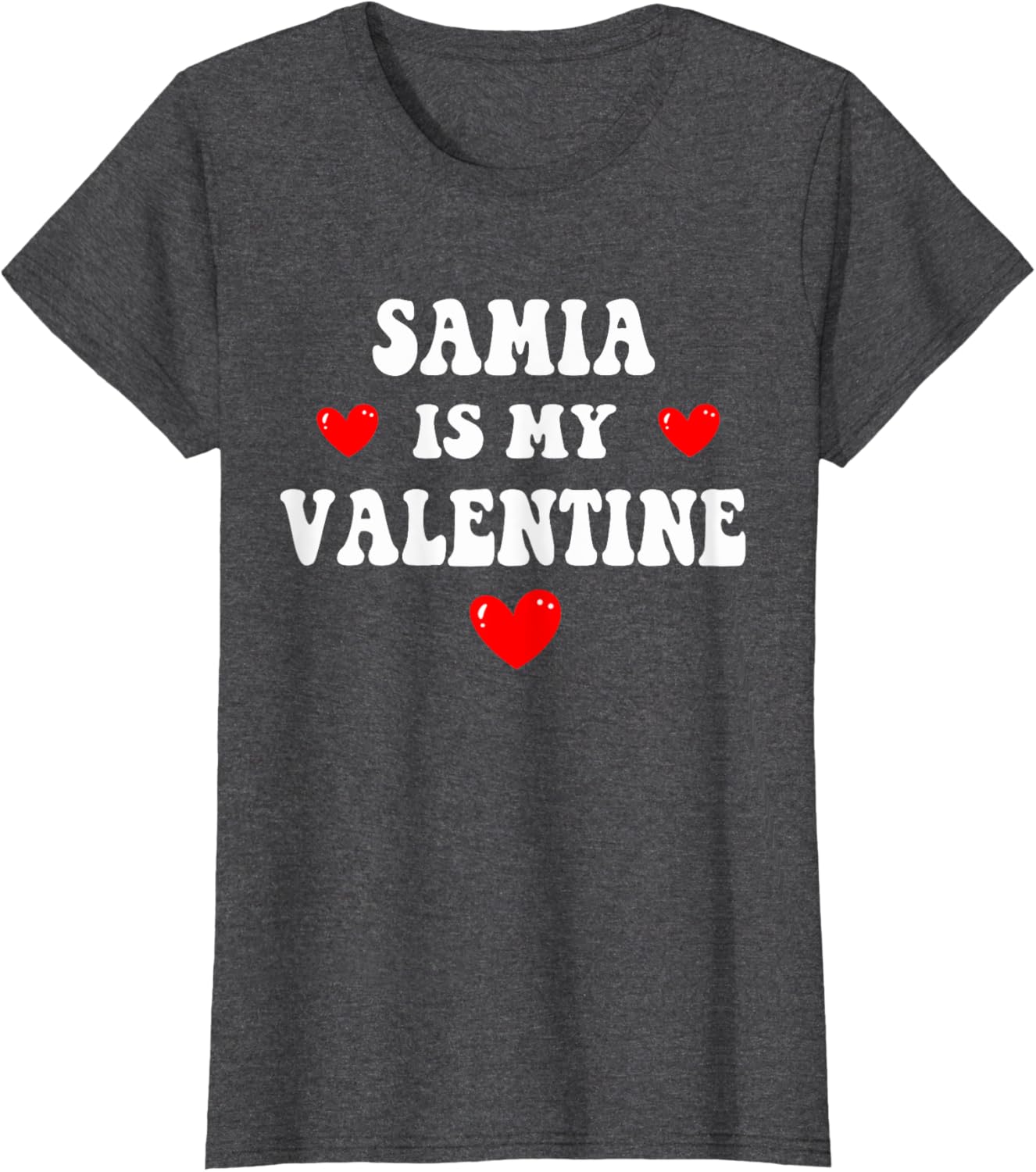 Personalized SAMIA Is My Valentine T-Shirt for Special Occasions - 9
