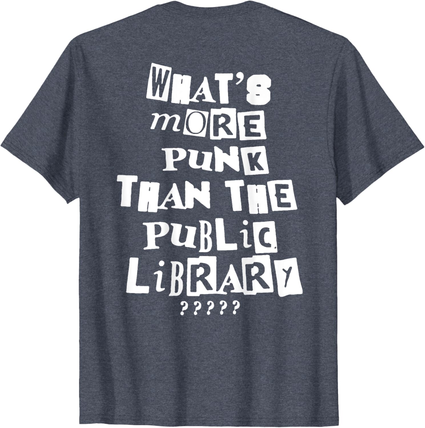 Punk Library T-Shirt for Book Lovers - Trendy and Unique Fashion Tee - 2