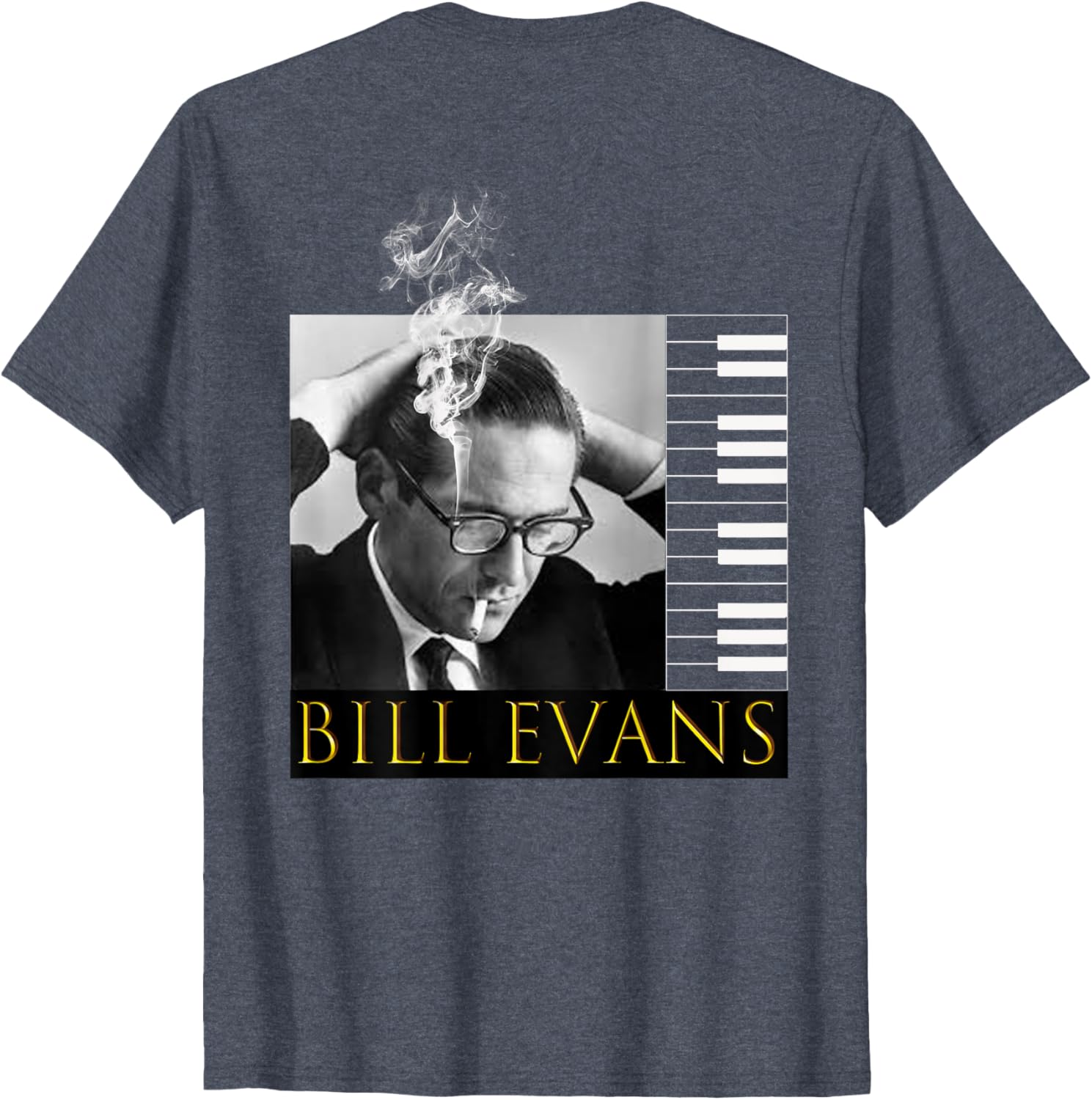 Bill Evans Back Printed T-Shirt for Music Lovers - Stylish Casual Wear - 6