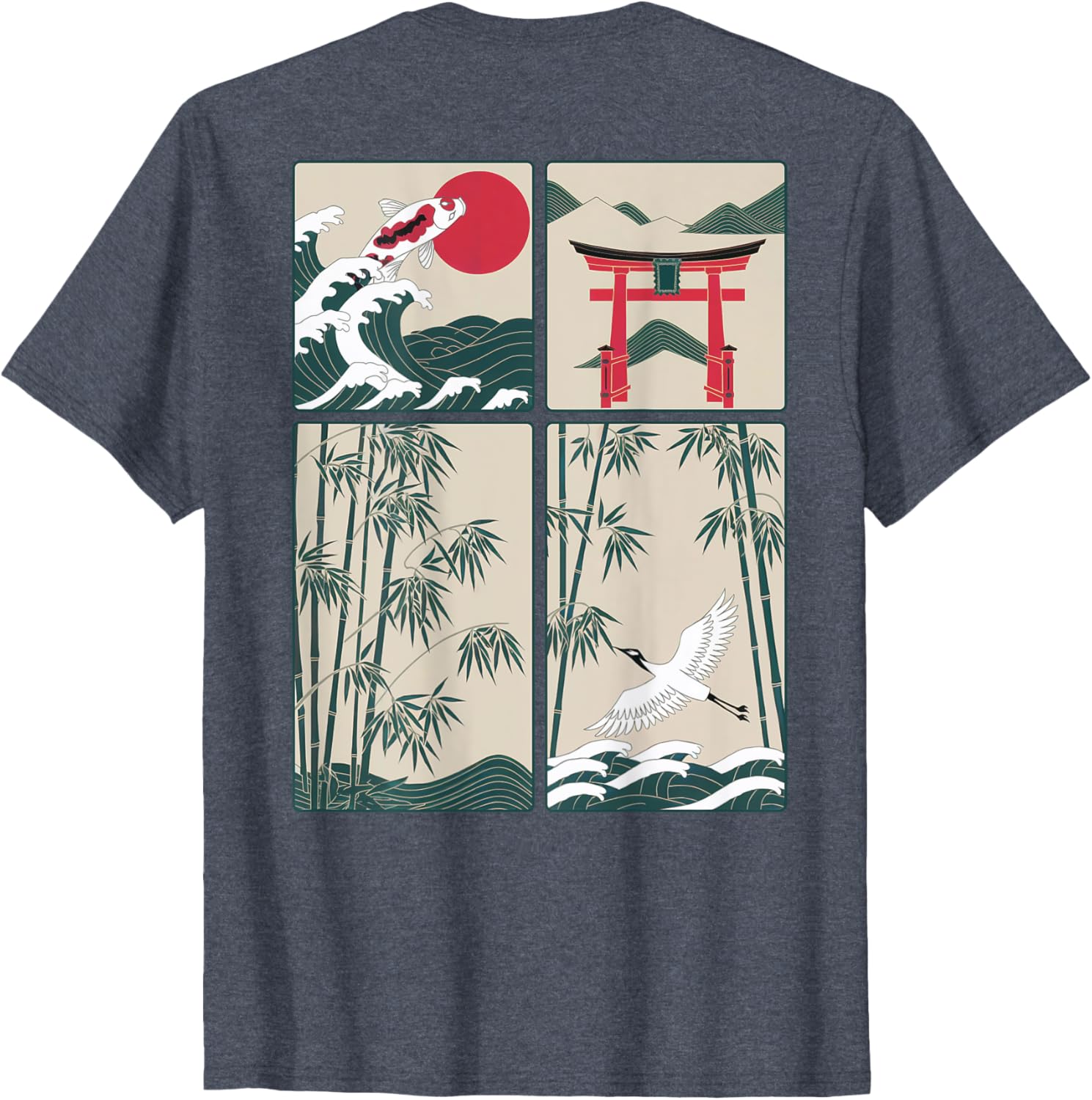 Japanese Koi Fish Great Wave Kanagawa T-Shirt for Stylish Aquatic Lovers - 12