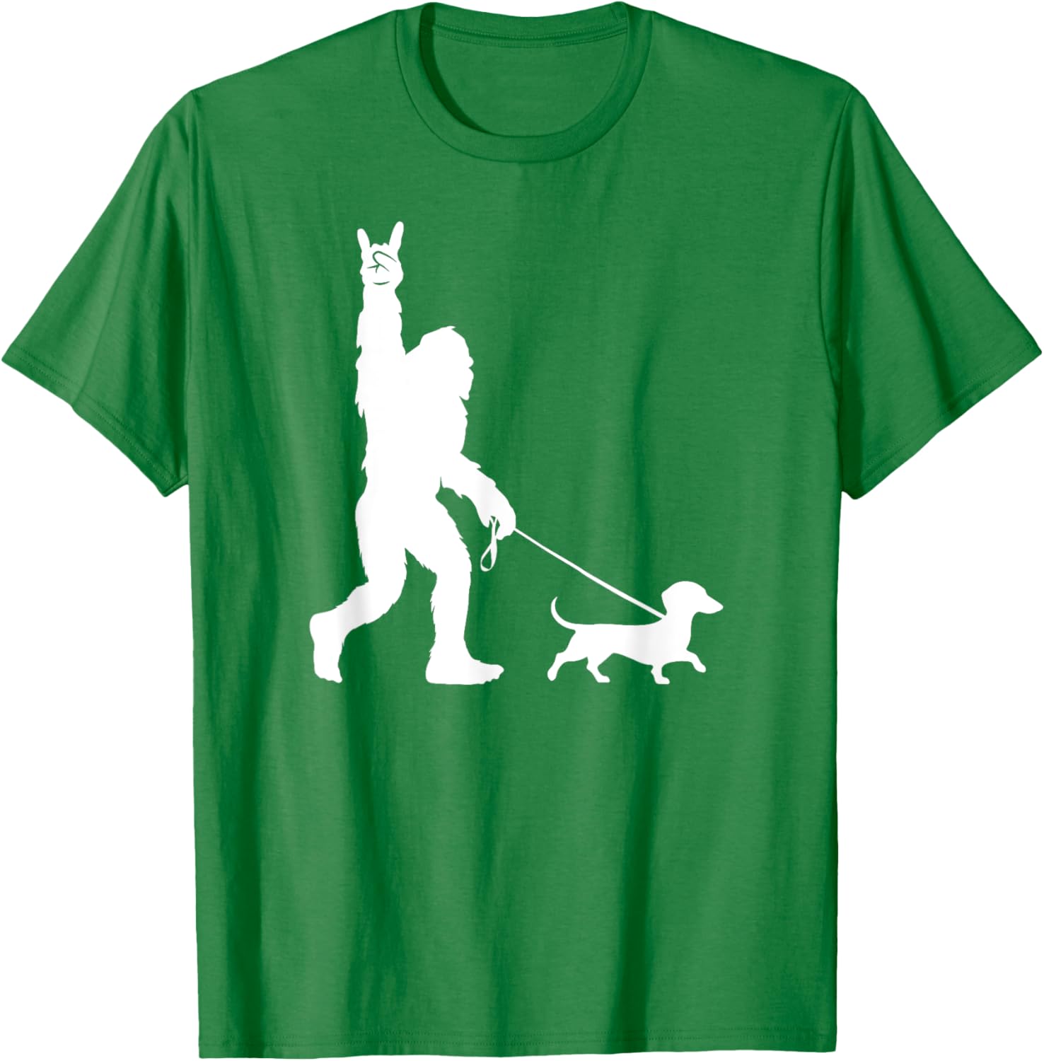 Bigfoot Dachshund T-Shirt for Men Women Kids - Fun Sasquatch Design - 21