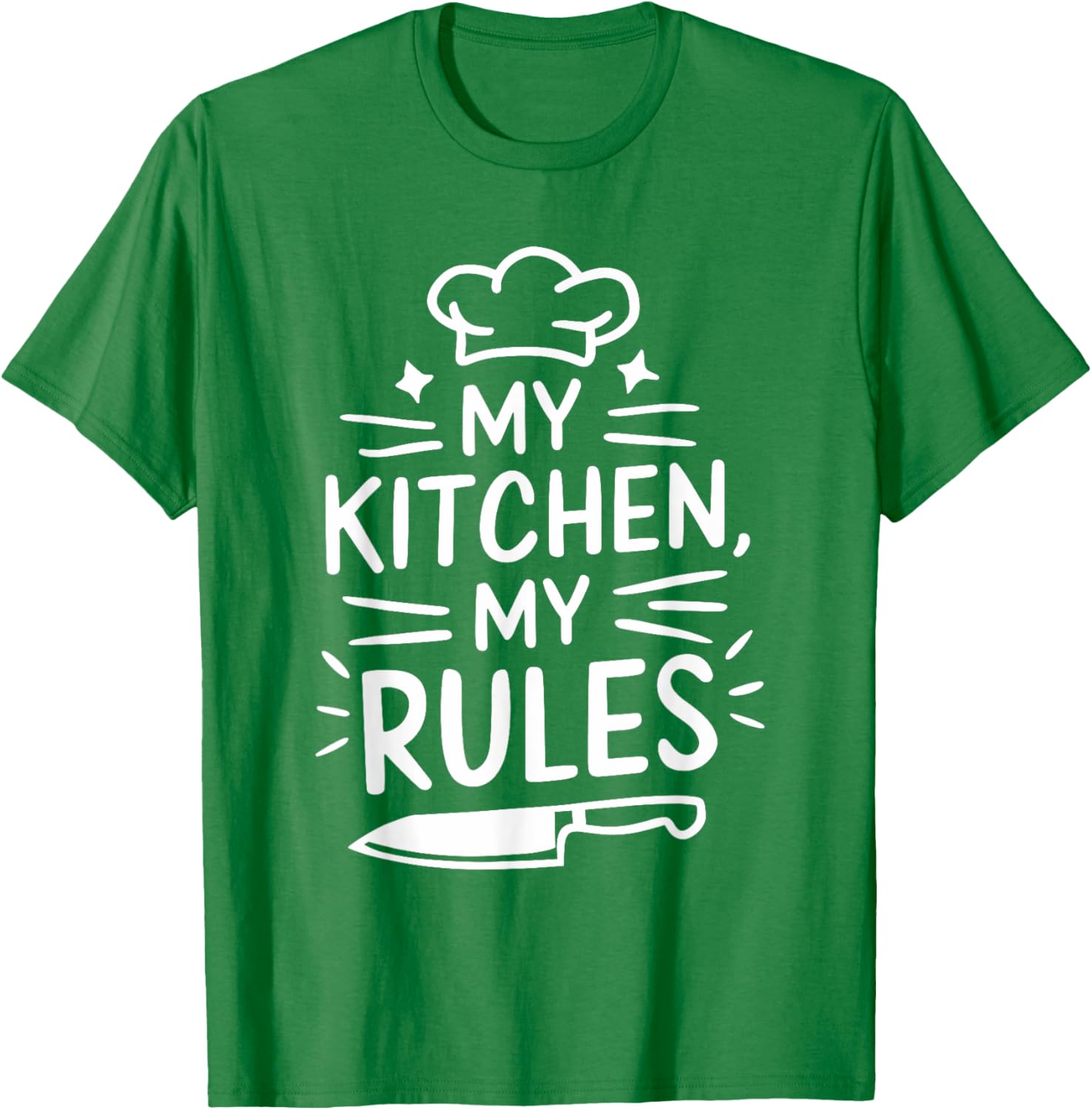 My Kitchen My Rules Chef T-Shirt for Cooking Enthusiasts - 8