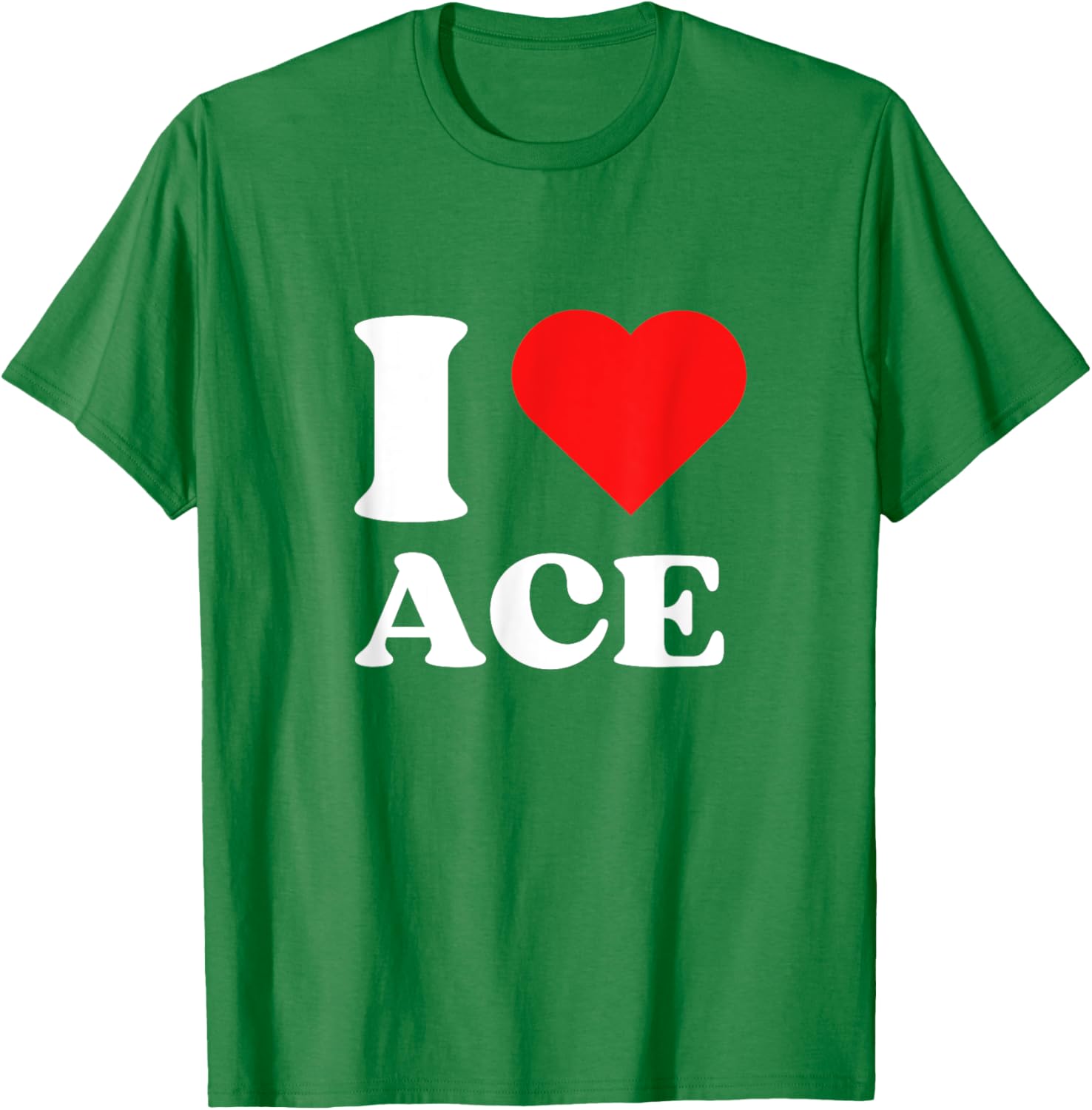 I Love Ace Y2K Valentine's Day T-Shirt for Trendy Fashion Lovers - 24