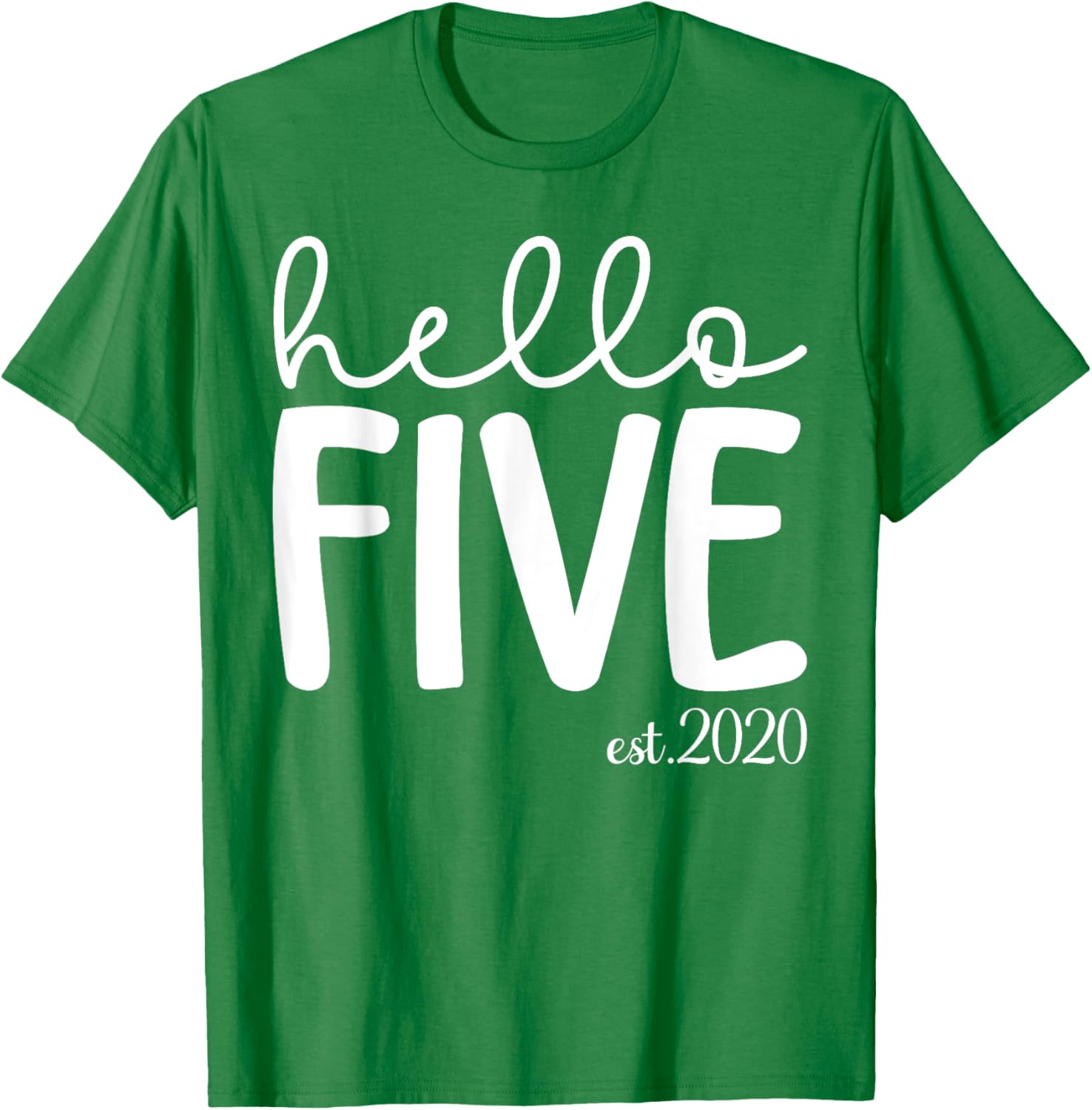 Hello Five 5th Birthday T-Shirt for Girls Age 5 Cute Gift Idea - 8