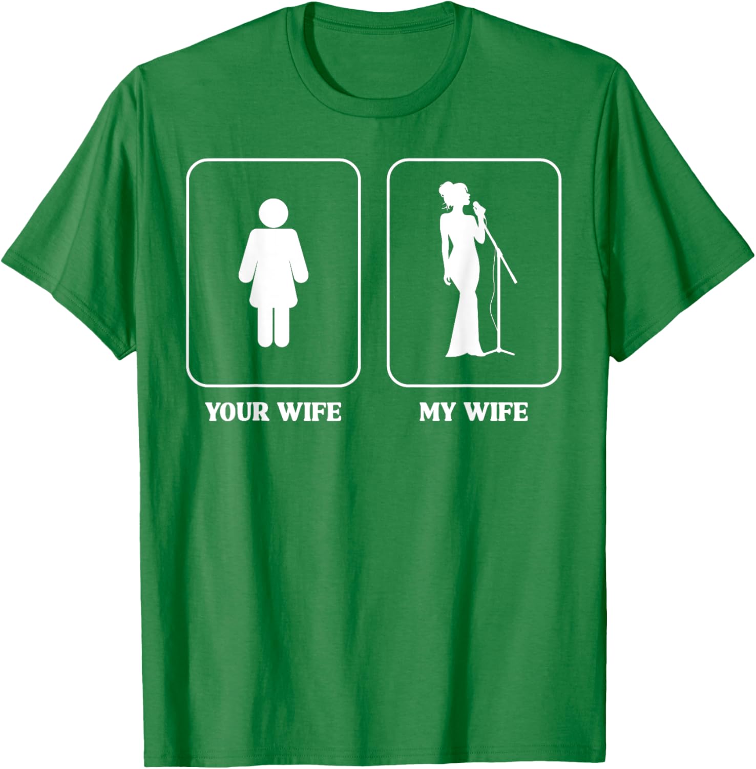 Humorous Wife Comparison Graphic T-Shirt for Music Lovers and Fun People - 8