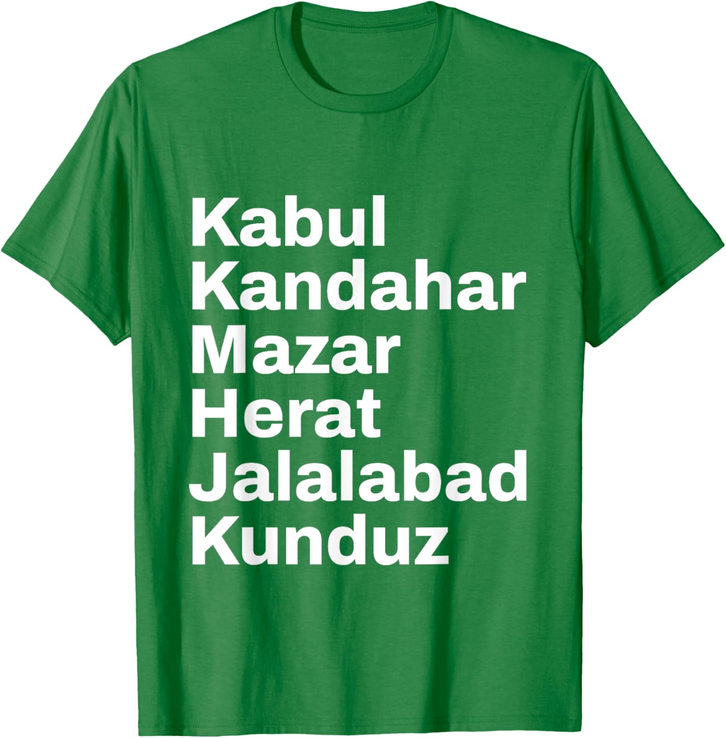 Afghanistan Cities and Towns Travel T-Shirt for Adventure Lovers - 13