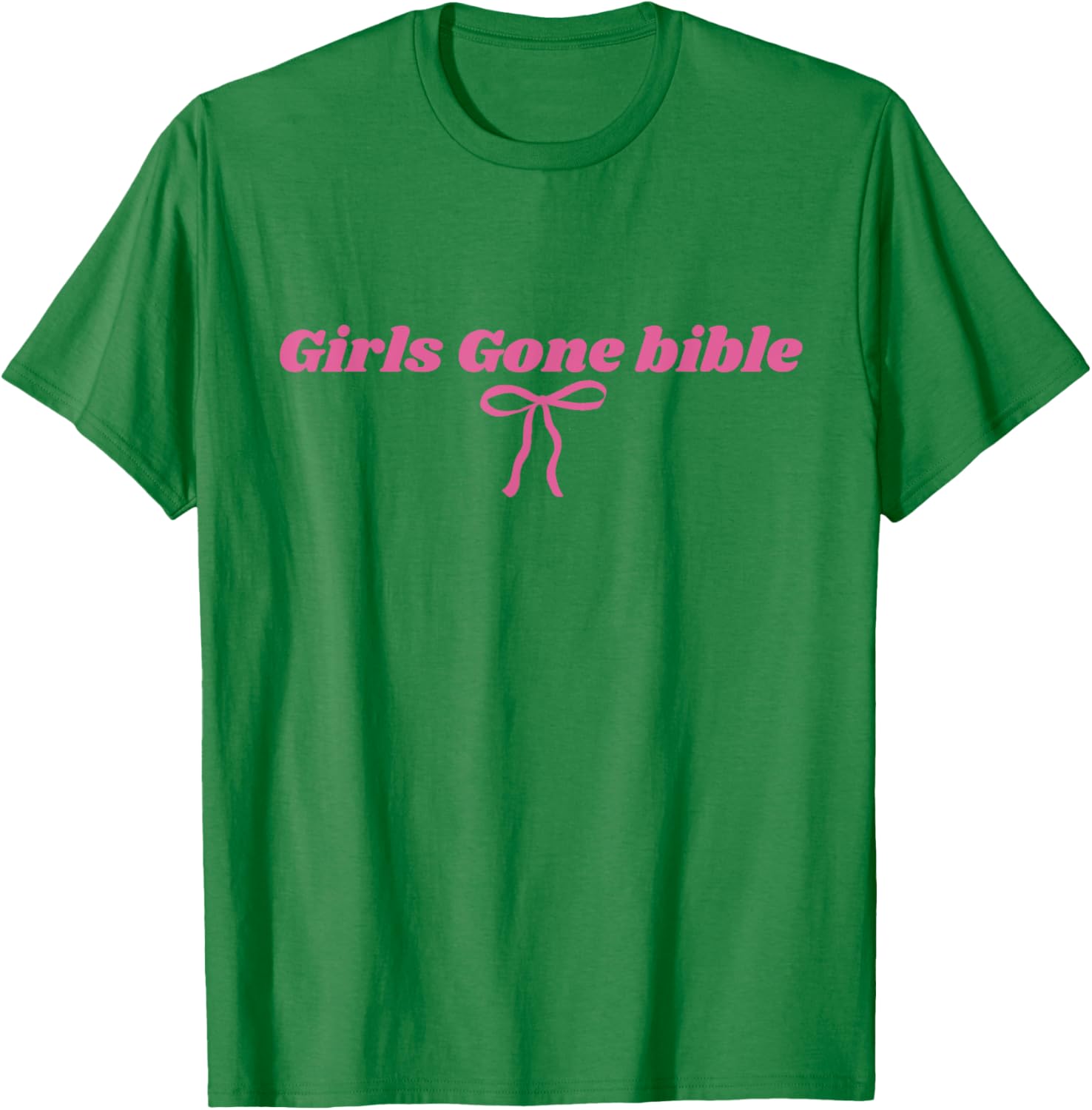 Girls Gone Bible Pink Bow Christian T-Shirt for Women and Girls - 13