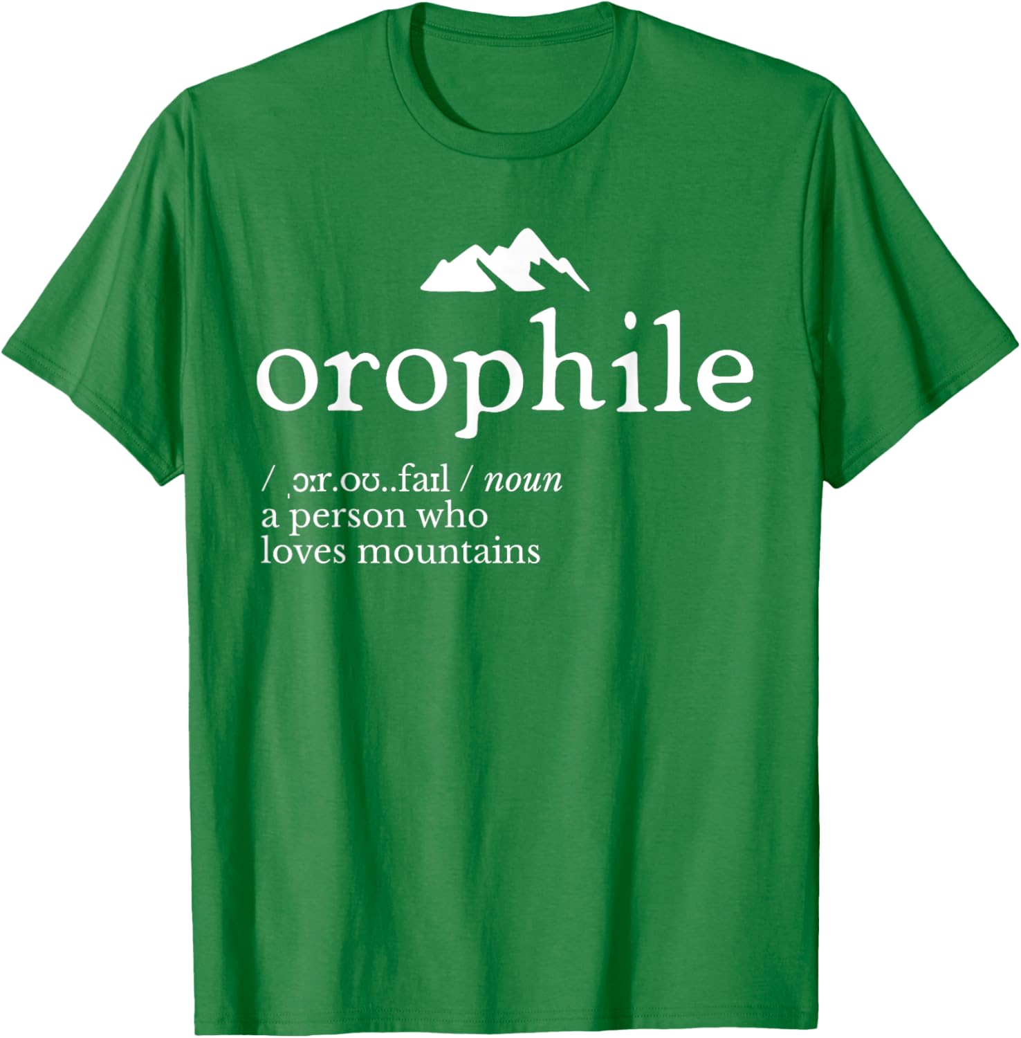Orophile Definition T-Shirt for Language Lovers and Gift Seekers - 12
