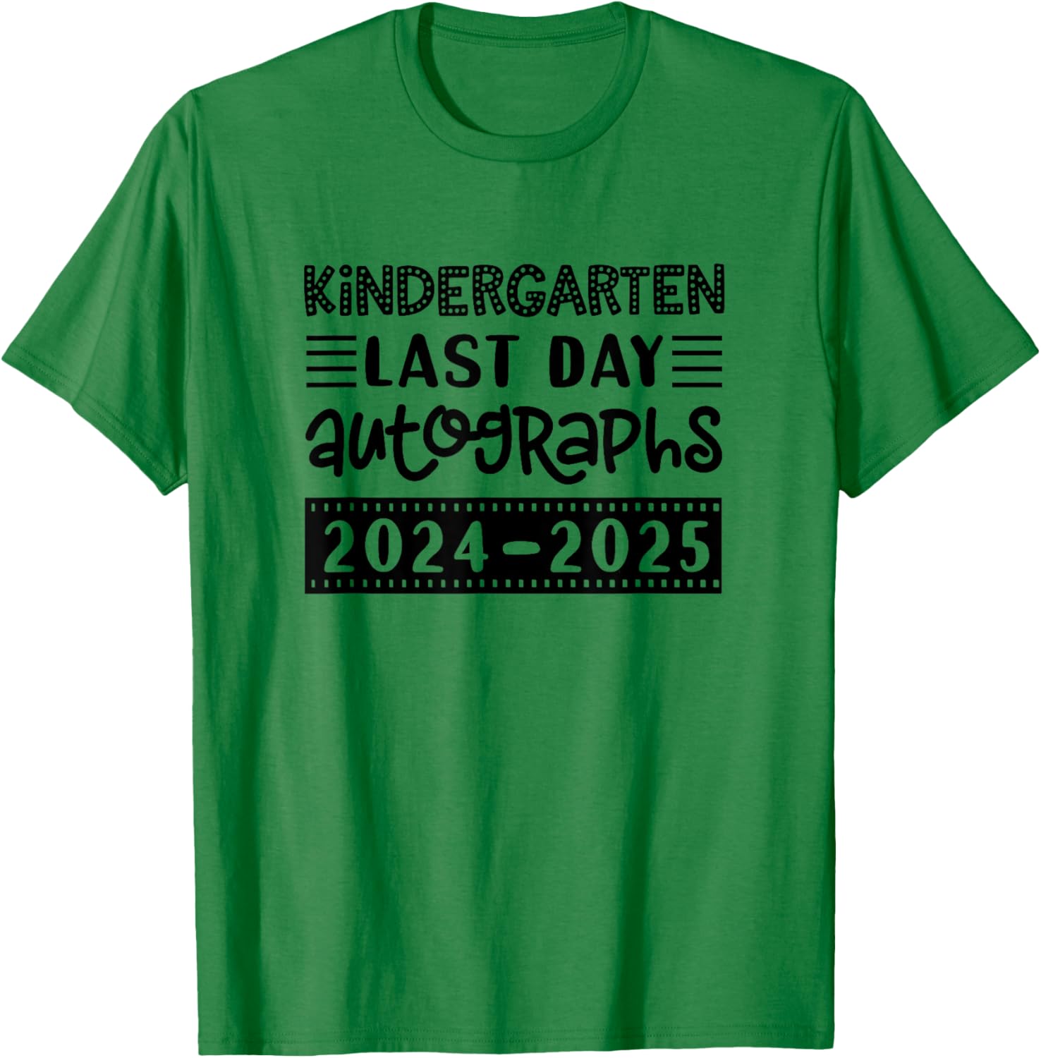 Last Day of School Kindergarten T-Shirt for Kids - Sign My Shirt Fun - 8