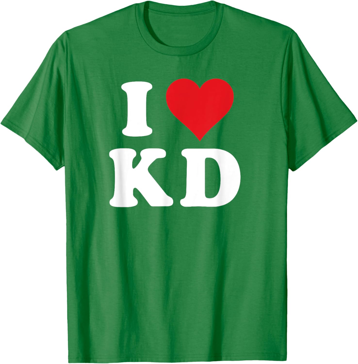 I Love KD Initials T-Shirt - Heartfelt Design for K D Fans and Family - 18