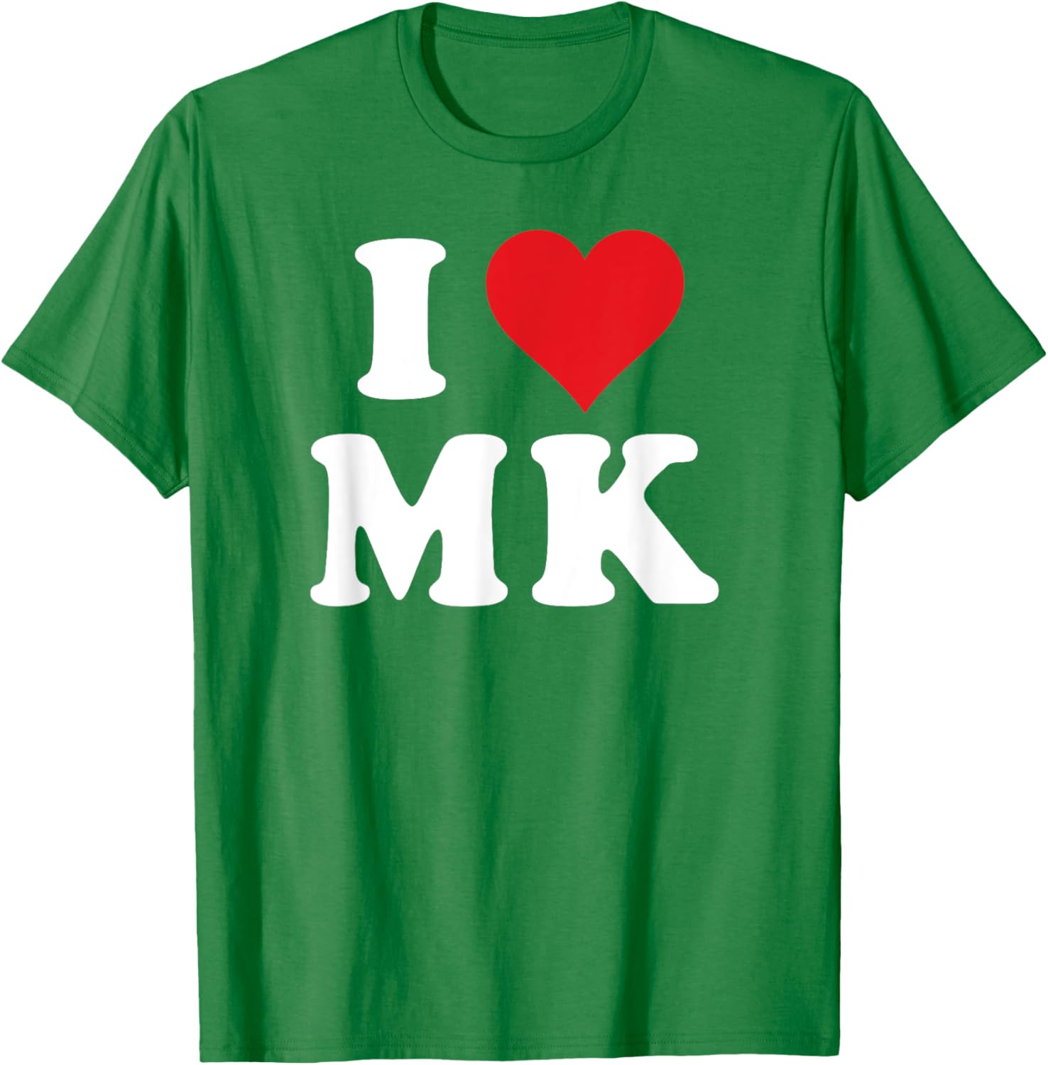 I Love MK Initials T-Shirt for Personalized Style and Comfort - 5