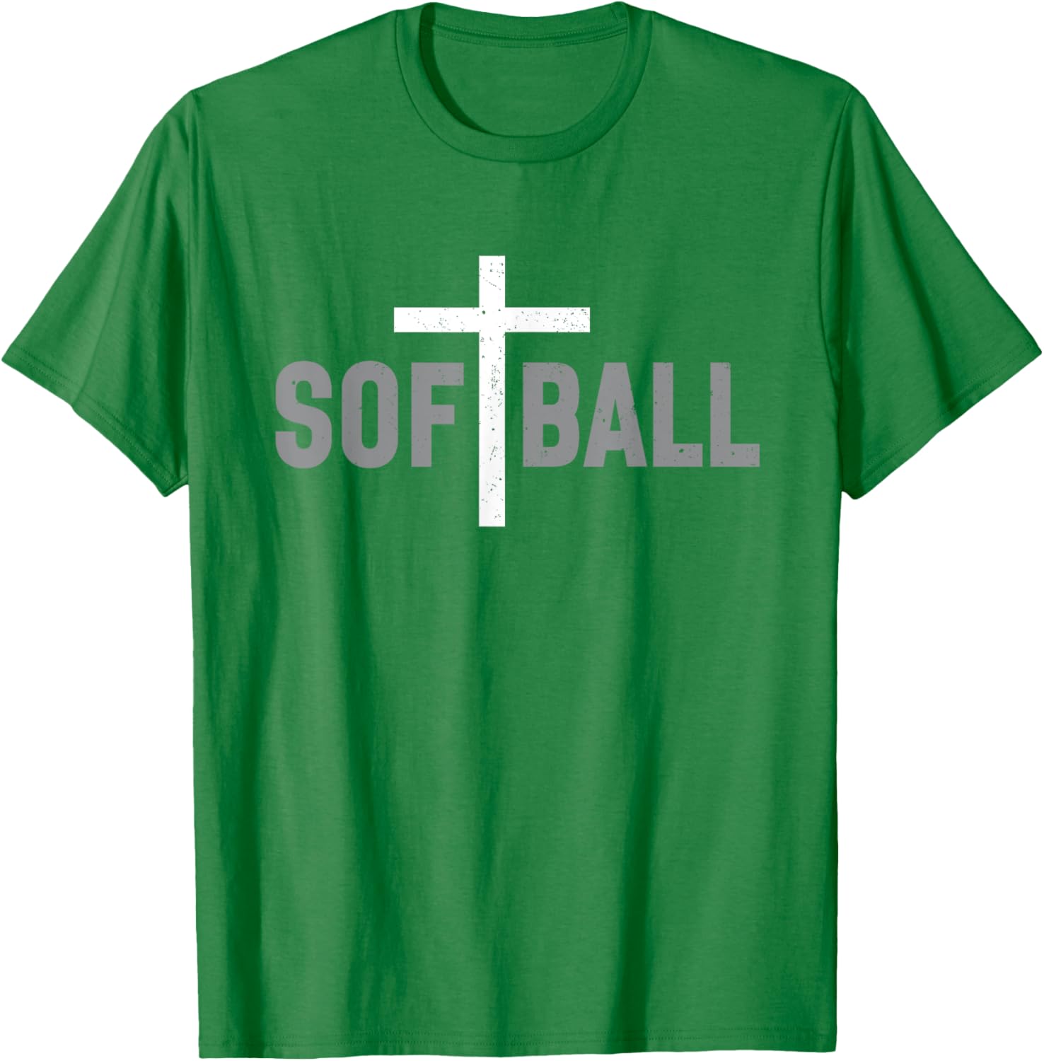 Softball Christian Cross T-Shirt for Girls and Women - Stylish Faith Wear - 5