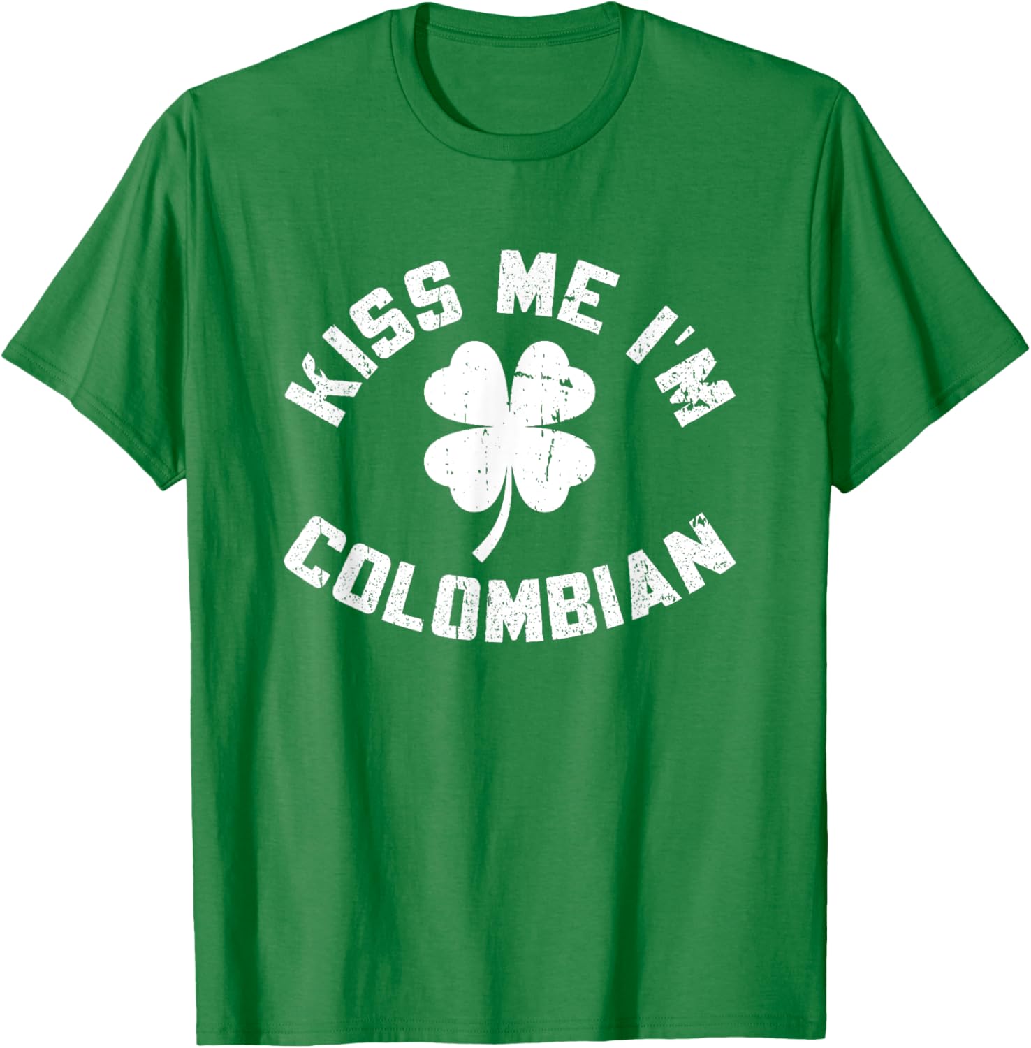 Kiss Me I'm Colombian St. Patrick's Day T-Shirt for Fun Celebrations - 2