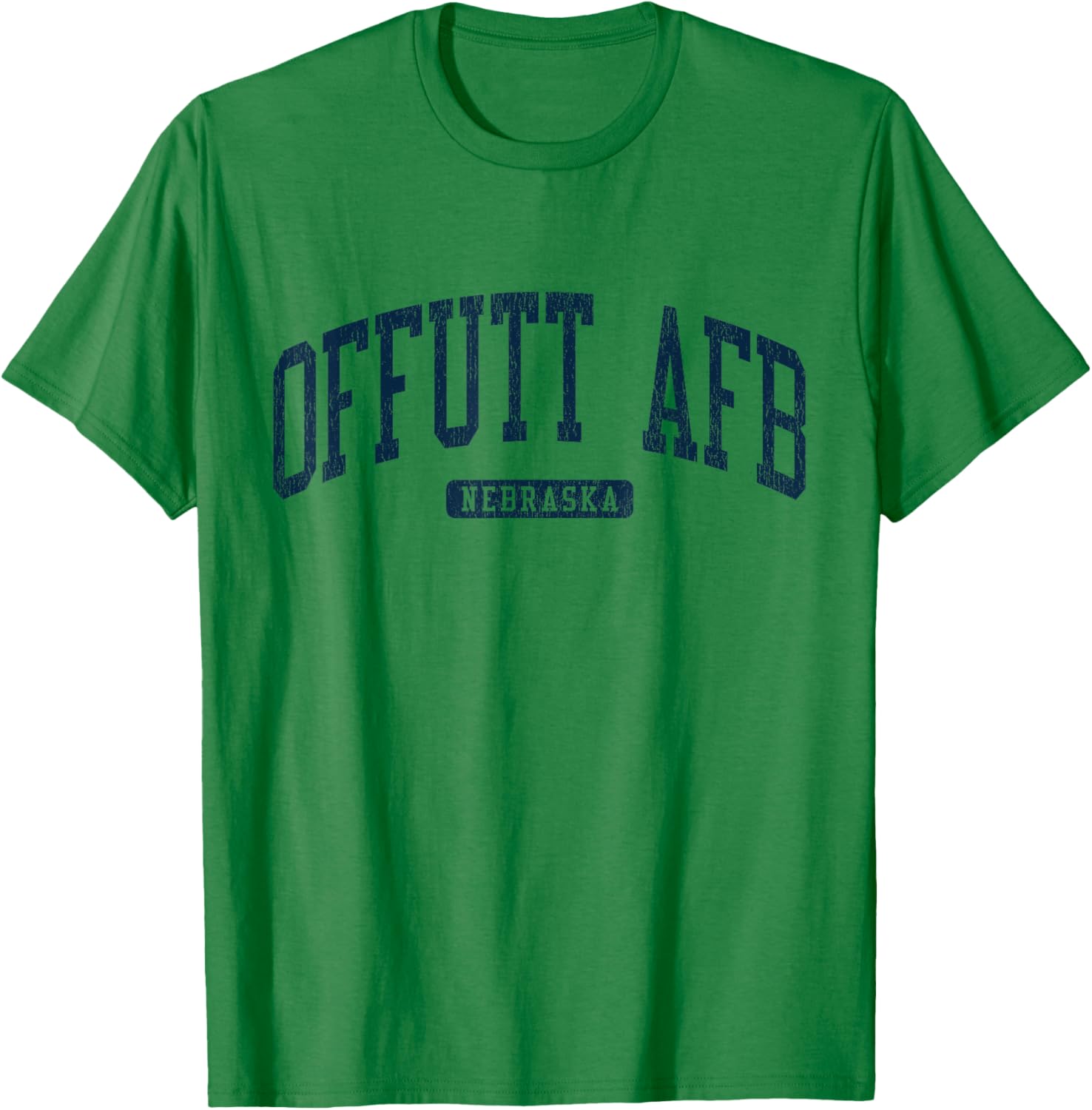 Offutt AFB Nebraska College Style Blue T-Shirt for Campus Life Fun - 16