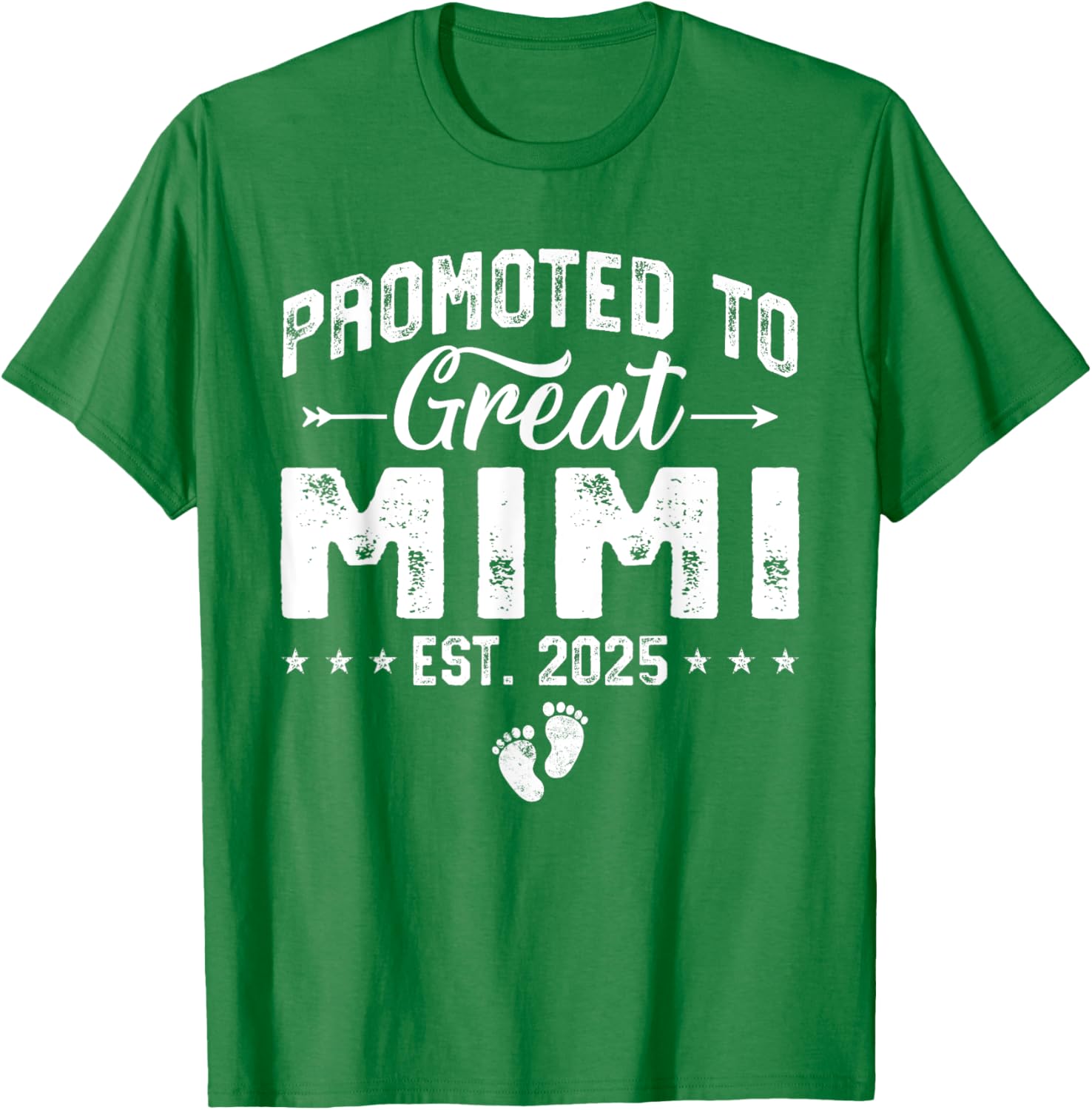 Promoted to Great Mimi 2025 New Grandma T-Shirt for Proud Grandparents - 14
