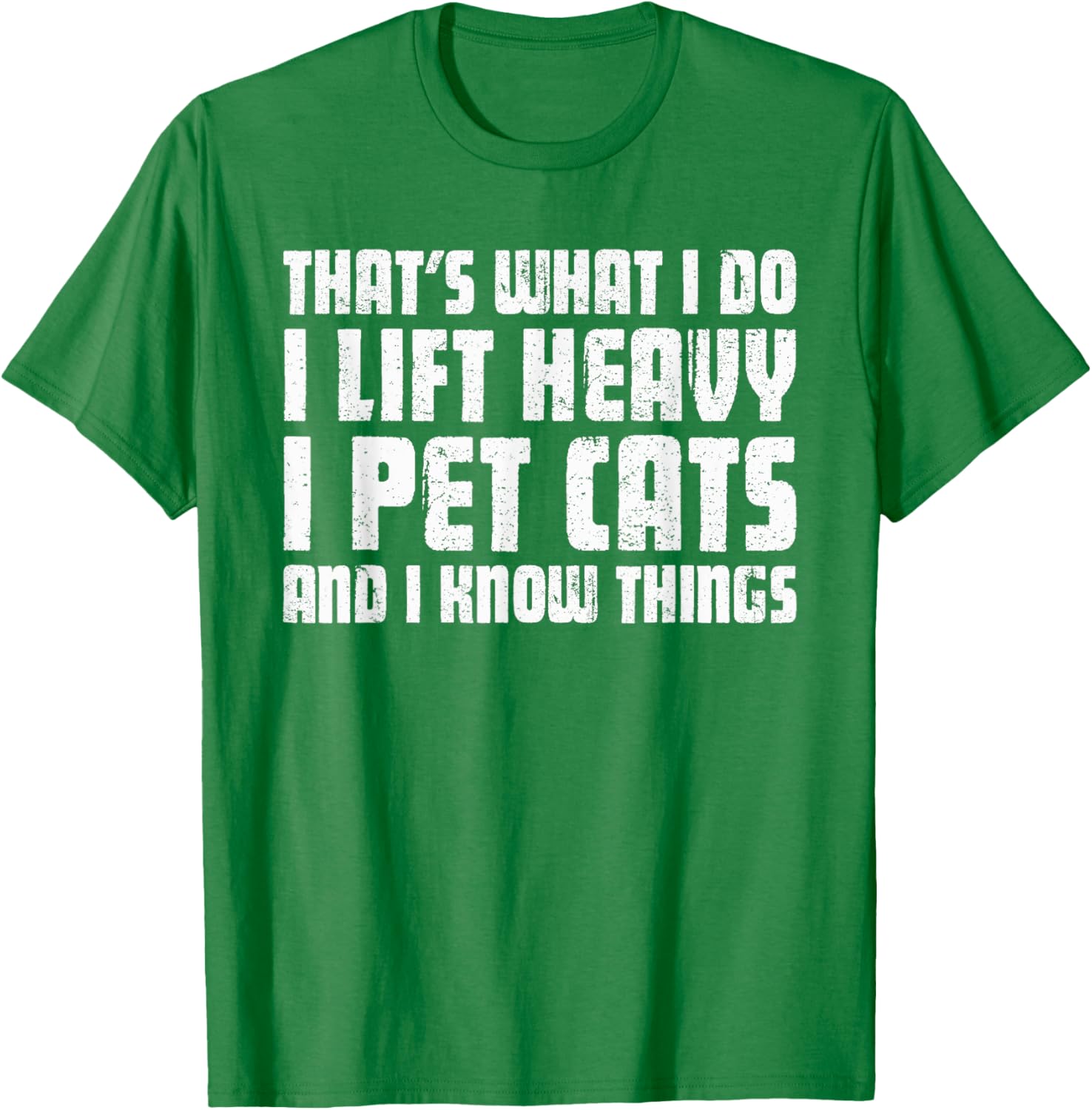 Funny I Lift Heavy I Pet Cats Unisex T-Shirt for Cat Lovers Black Small - 9