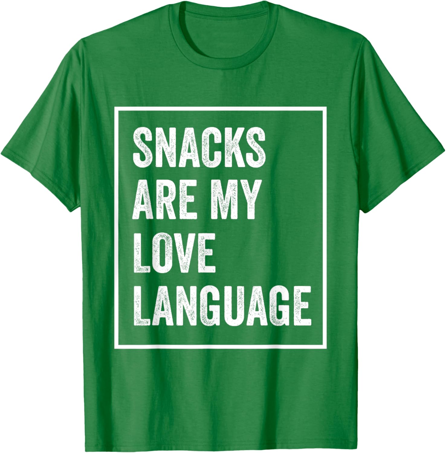Funny Valentine's Day T-Shirt Snacks Are My Love Language Apparel - 6