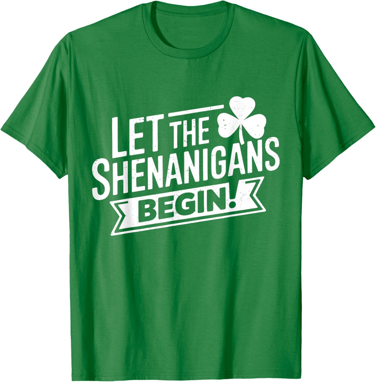 Let the Shenanigans Begin Funny St Patrick's Day Clover T-Shirt - 3