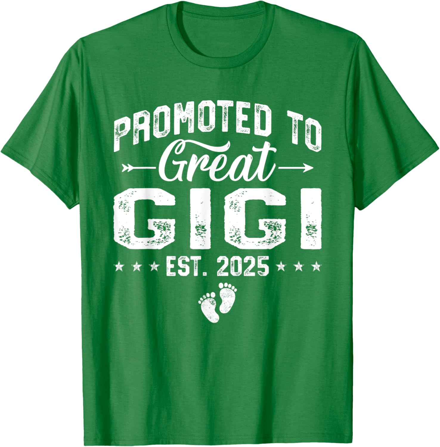 Promoted to Great Gigi 2025 Grandma T-Shirt Gift for New Grandparents - 24
