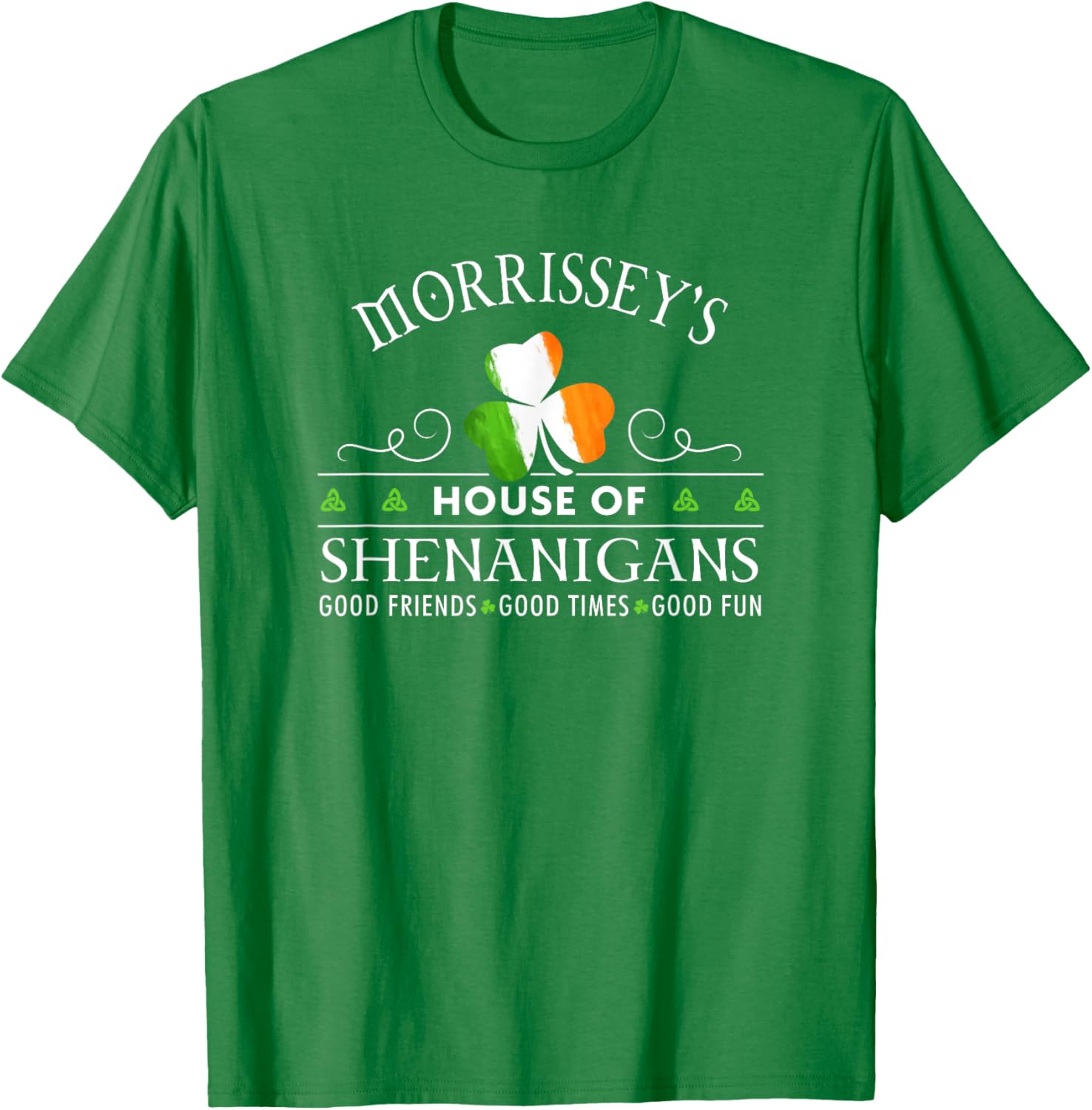 Morrissey's House of Shenanigans Irish Family Name T-Shirt for Fun Wear - 3