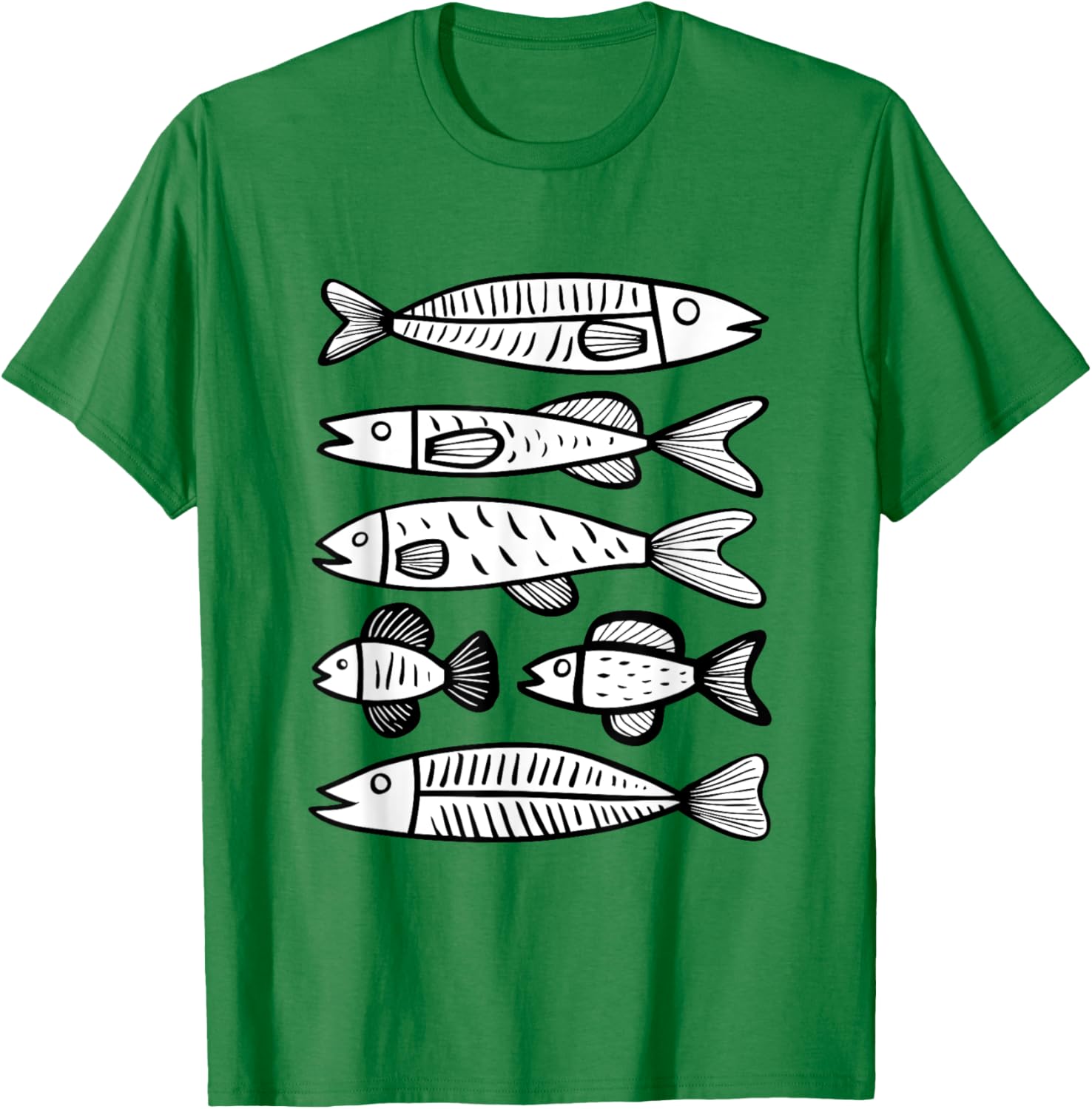 Minimalist Fish Pattern T-Shirt for Ocean Lovers – Stylish and Unique Design - 15