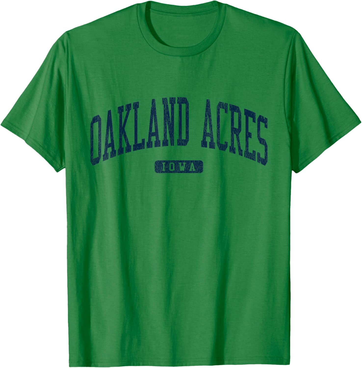 Oakland Acres Iowa College Style Blue T-Shirt for Casual Wear - 7