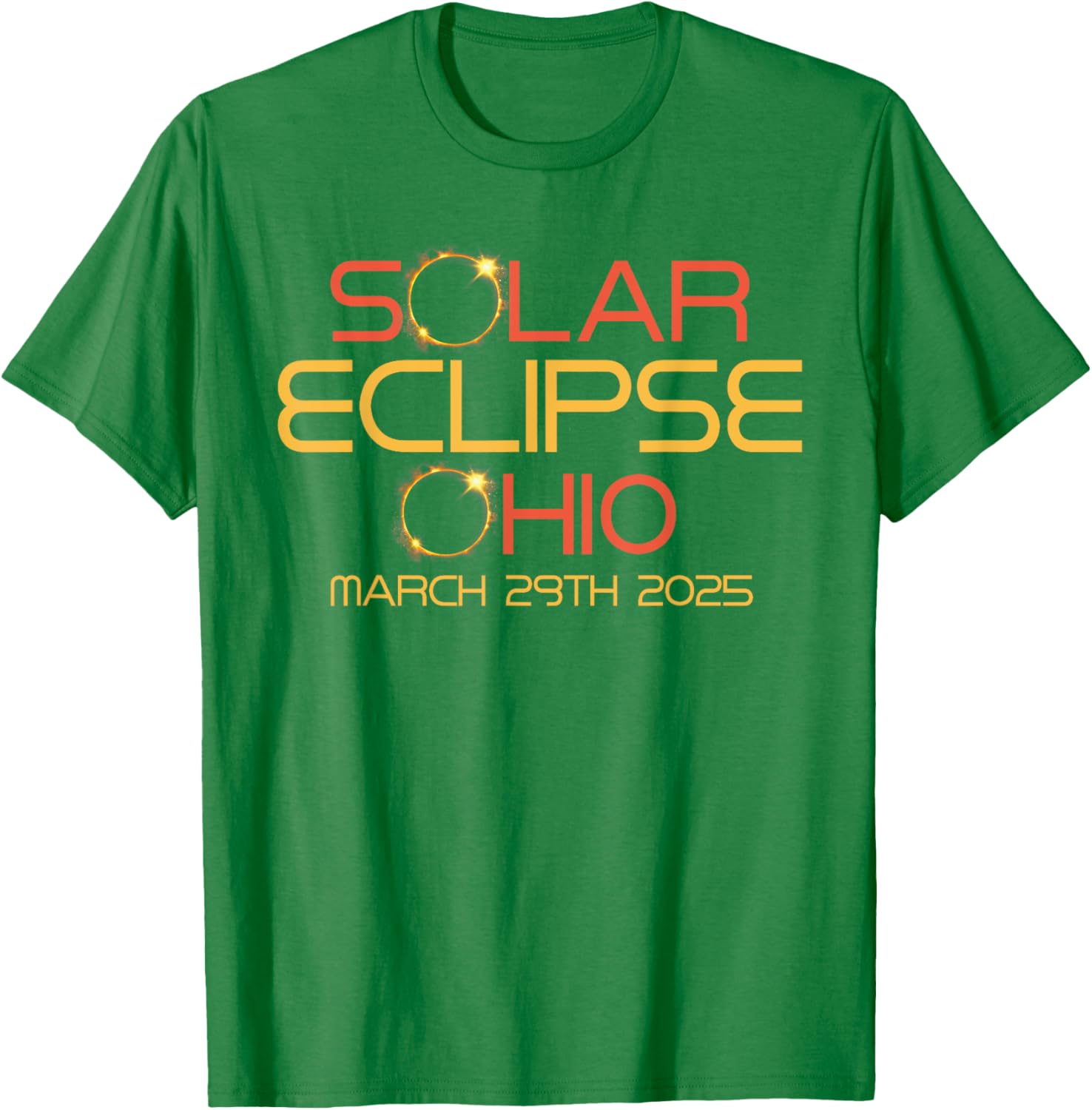 Partial Solar Eclipse March 29 2025 T-Shirt for Ohio Eclipse Fans - 5