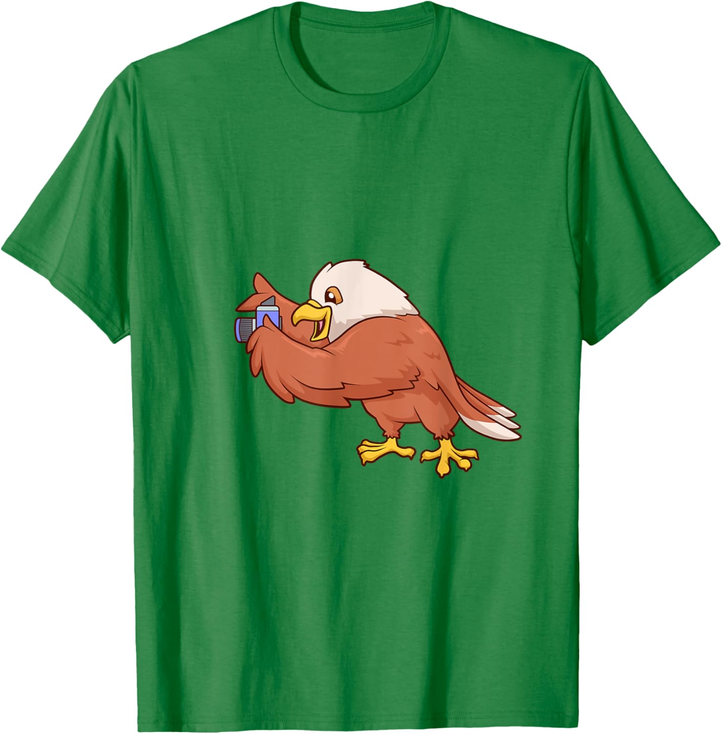 Eagle with Camera T-Shirt Perfect for Bird Lovers and Nature Enthusiasts - 1