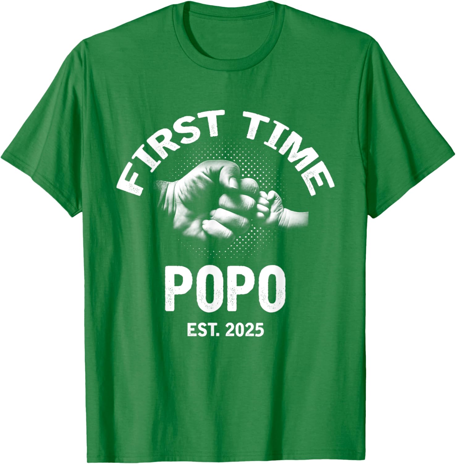 First Time Popo 2025 Father's Day Vintage T-Shirt for Dads - 6