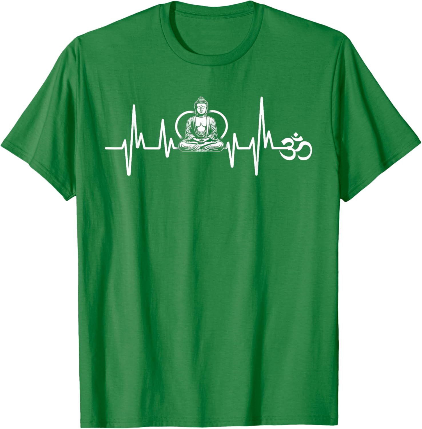 Om Heartbeat Funny Sacred Ohm Yoga Meditation Cool T-Shirt for Him & Her - 7