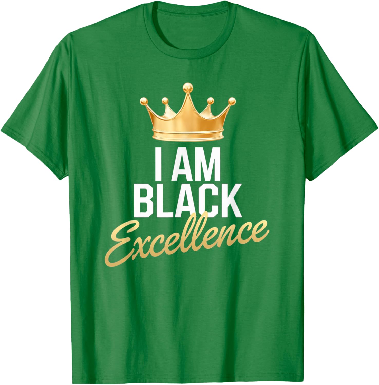 I AM BLACK EXCELLENCE Afro Motivation T-Shirt for Black History Month - 18