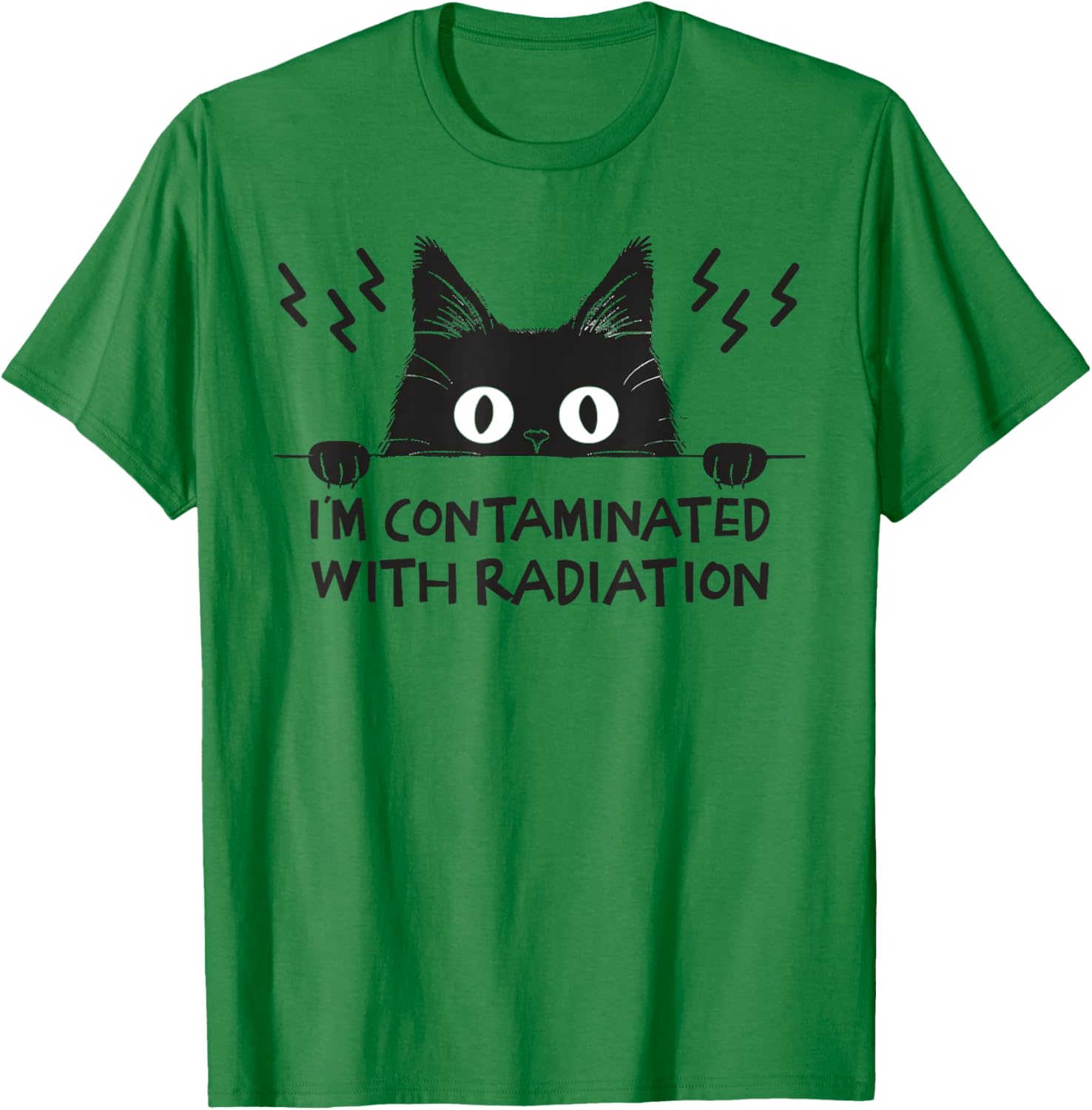 Radiation Contaminated Japanese Cat Meme T-Shirt for Cat Lovers - 19