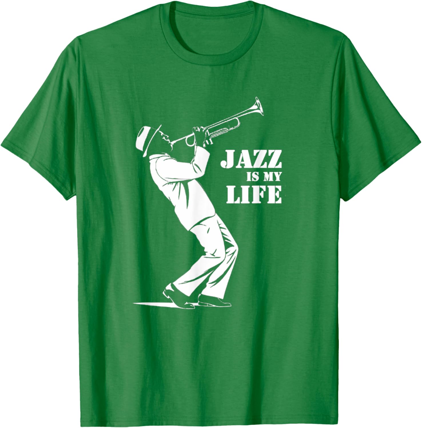 Jazz is My Life Trumpet T-Shirt for Jazz Musicians and Music Fans - 11