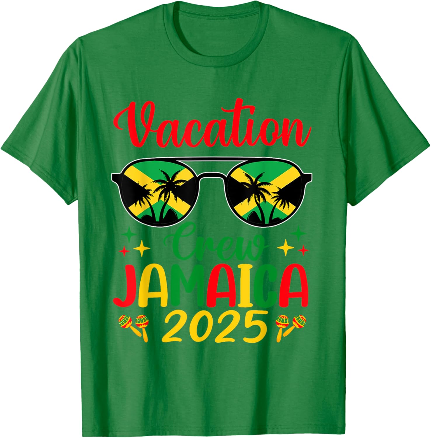 Vacay Crew Jamaica 2025 Matching T-Shirt for Fun Holiday Adventures - 5