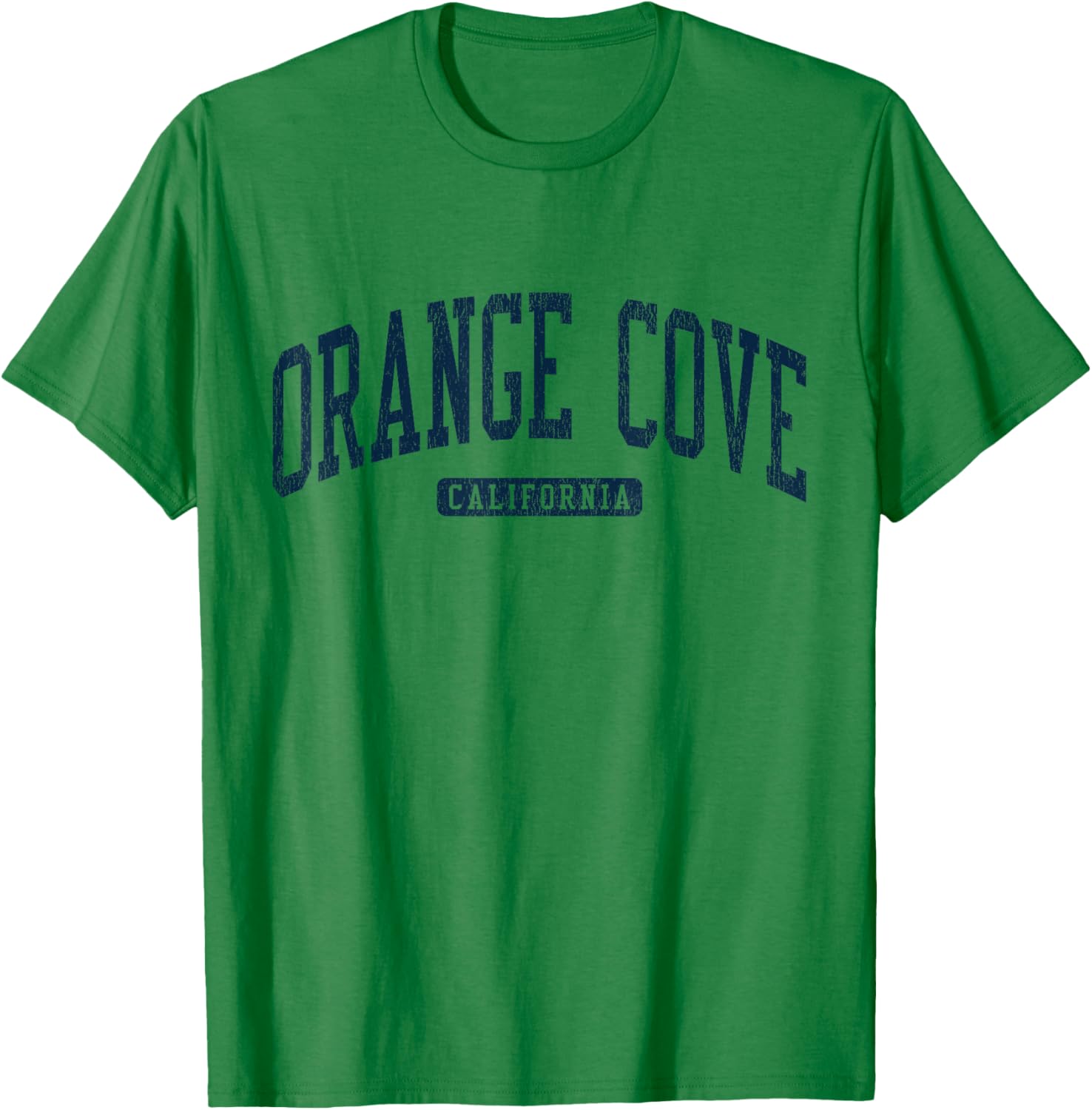 Orange Cove California College Style Blue T-Shirt for Students and Alumni - 16
