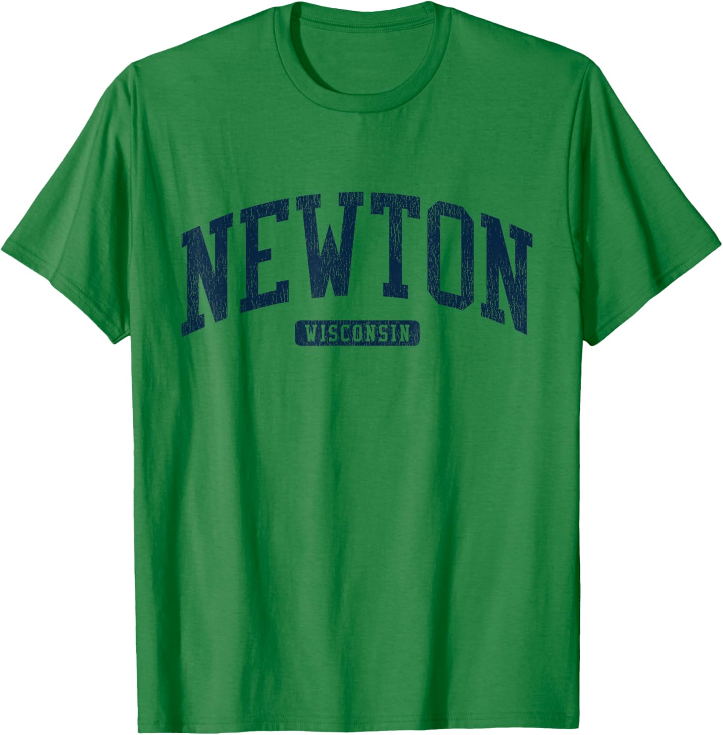 Newton Wisconsin College University Style Blue T-Shirt for Men and Women - 5