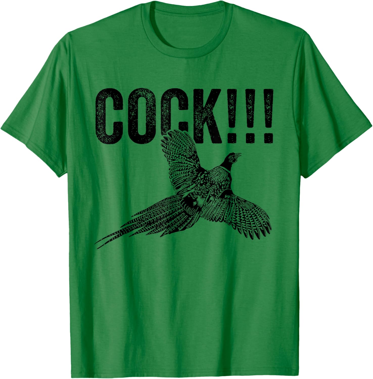 Funny Men's Cock Pheasant Hunting T-Shirt for Upland Hunters - 8
