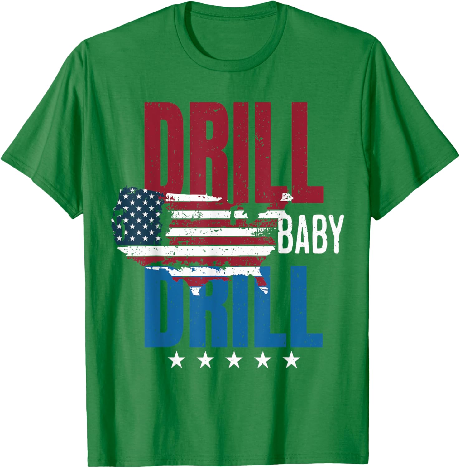 Drill Baby Drill American Map Flag Oilfield T-Shirt for Proud Workers - 10