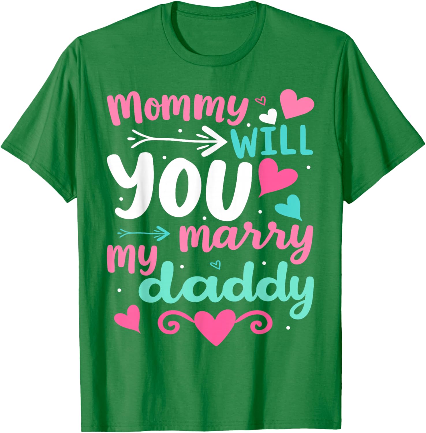 Funny Toddler T-Shirt Mommy Will You Marry My Daddy Wedding Gift - 3
