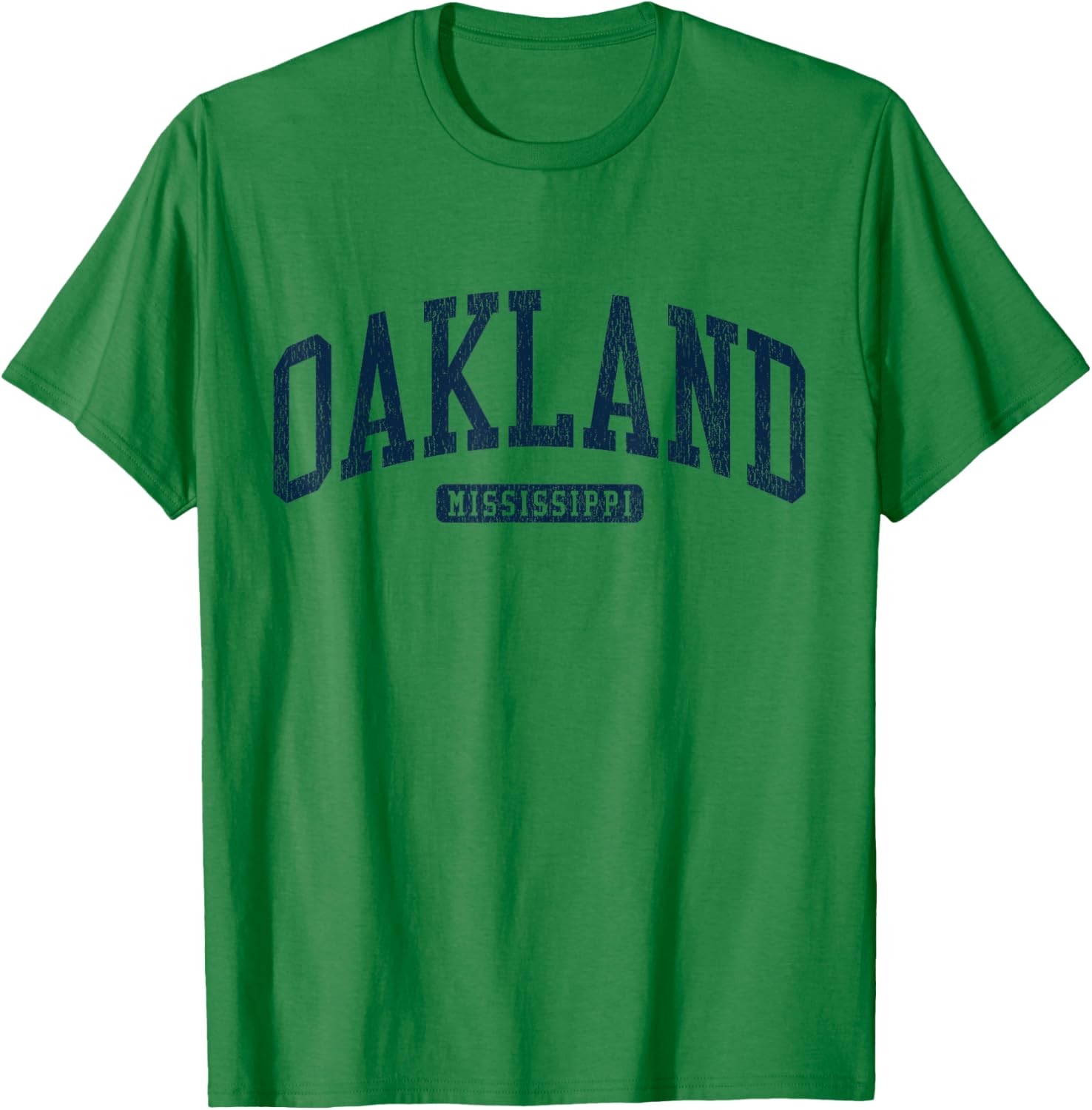 Oakland Mississippi College University Style Blue T-Shirt for Students - 15