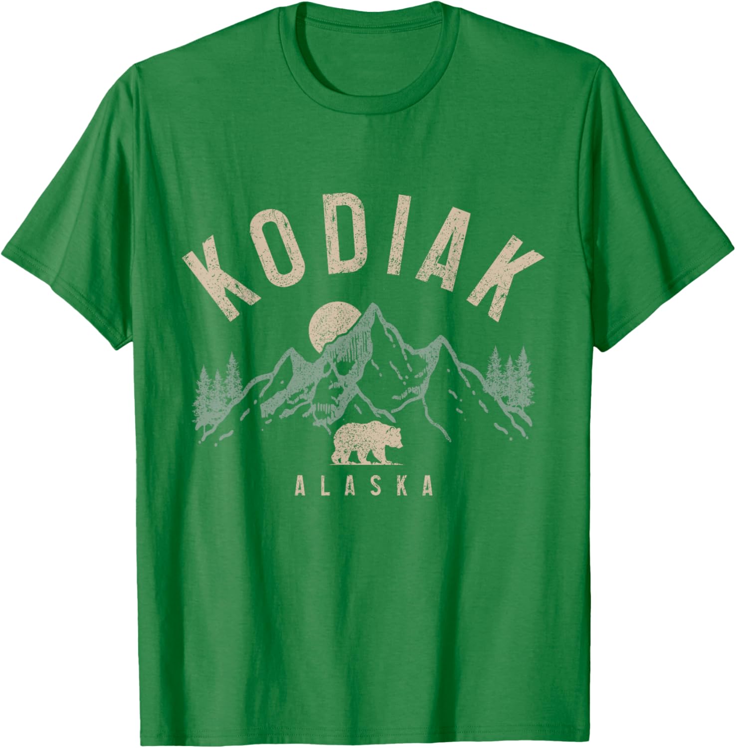 Kodiak Alaska Vintage Bear Mountains T-Shirt for Nature Lovers - 15